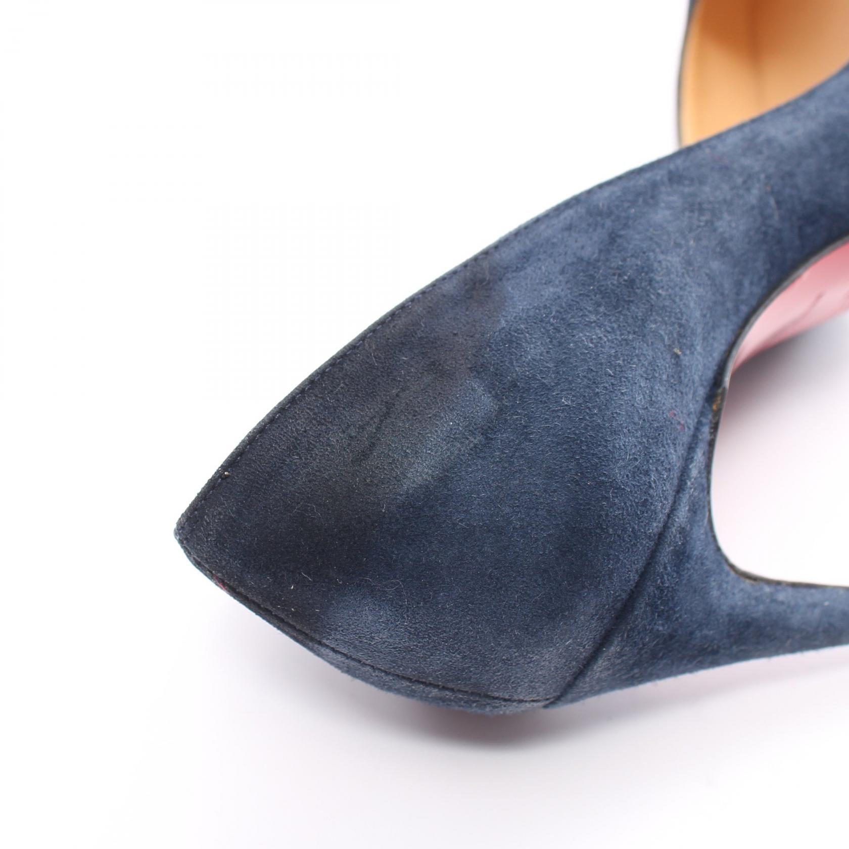 Christian Louboutin Suede Pumps Navy