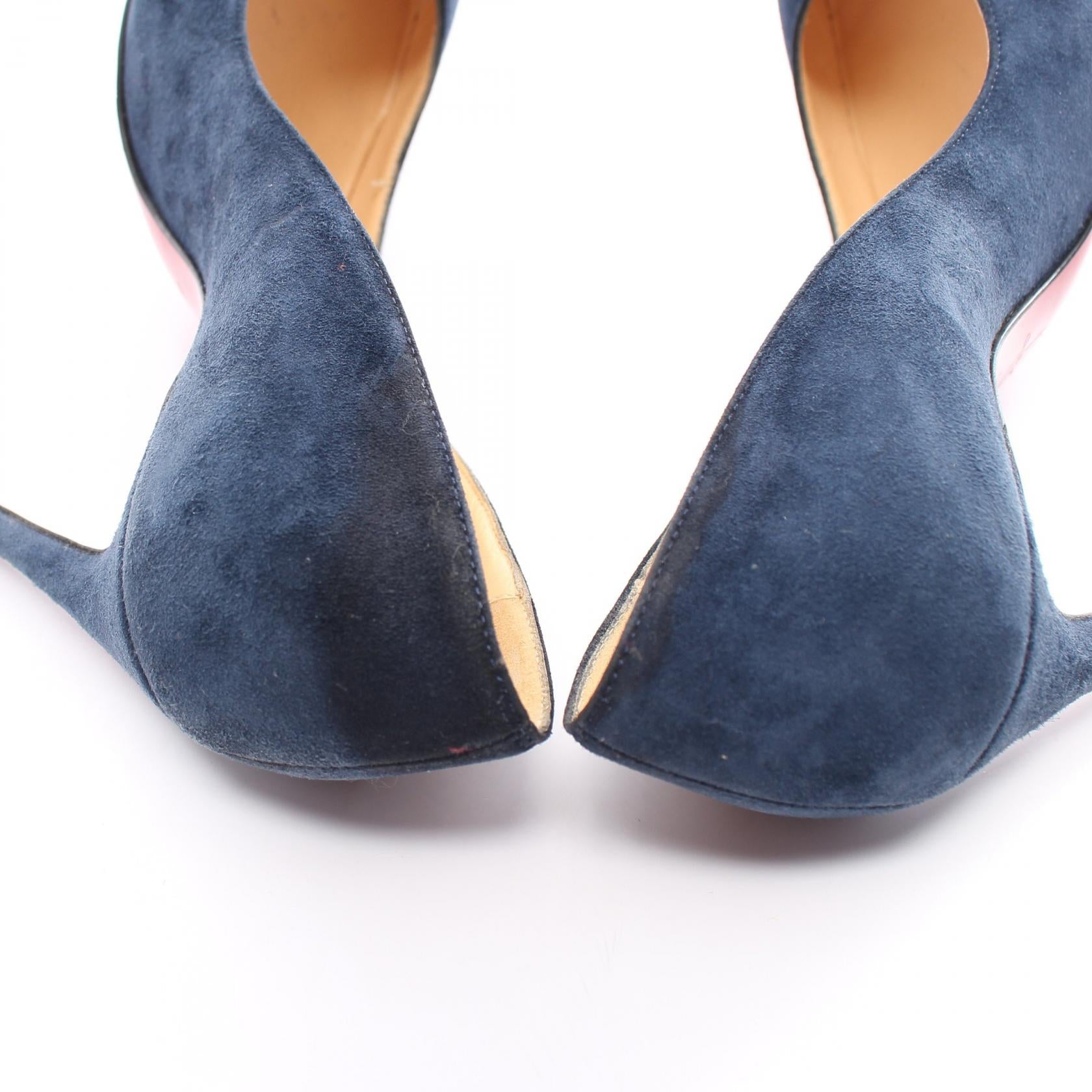 Christian Louboutin Suede Pumps Navy