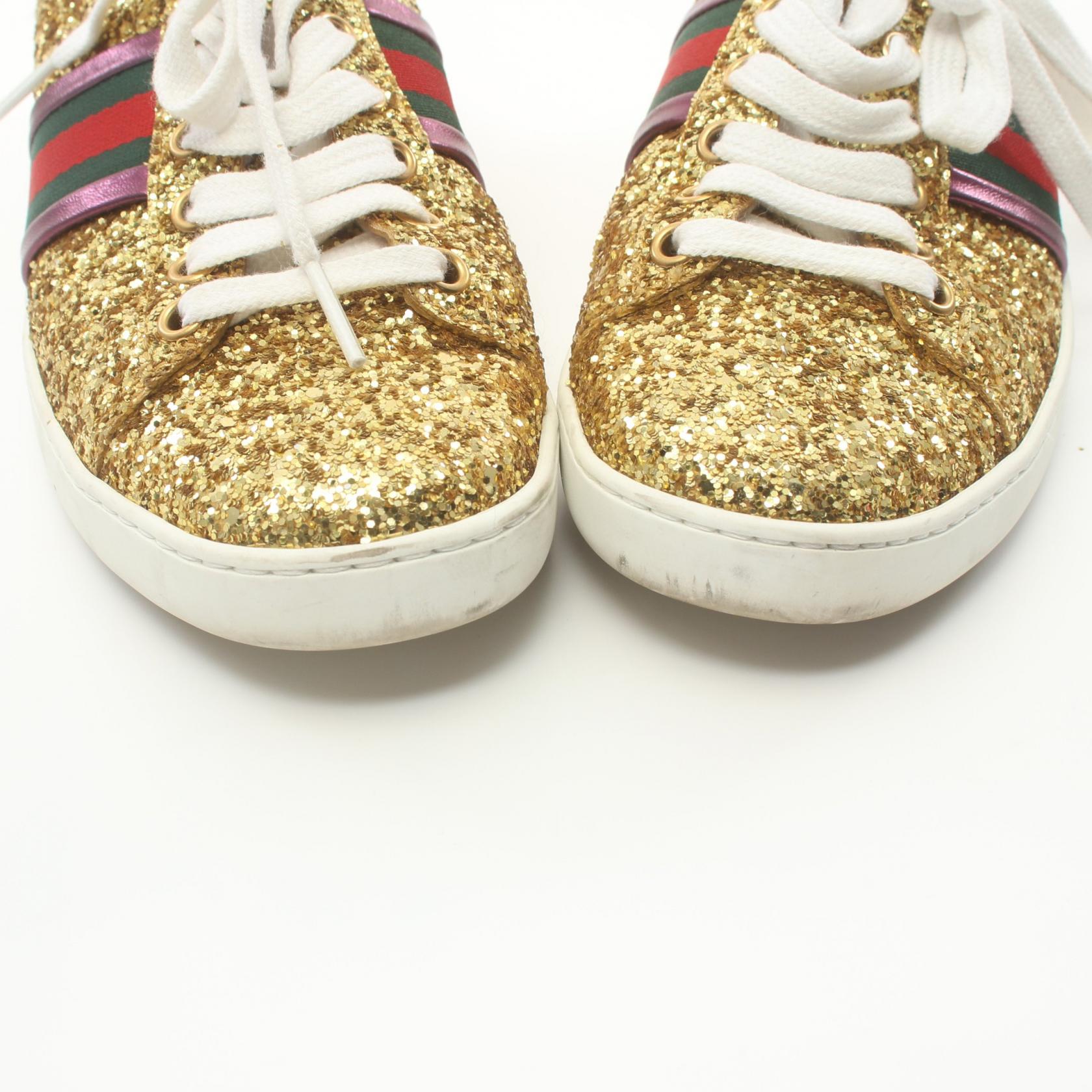 Gucci Glitter Canvas Sneakers