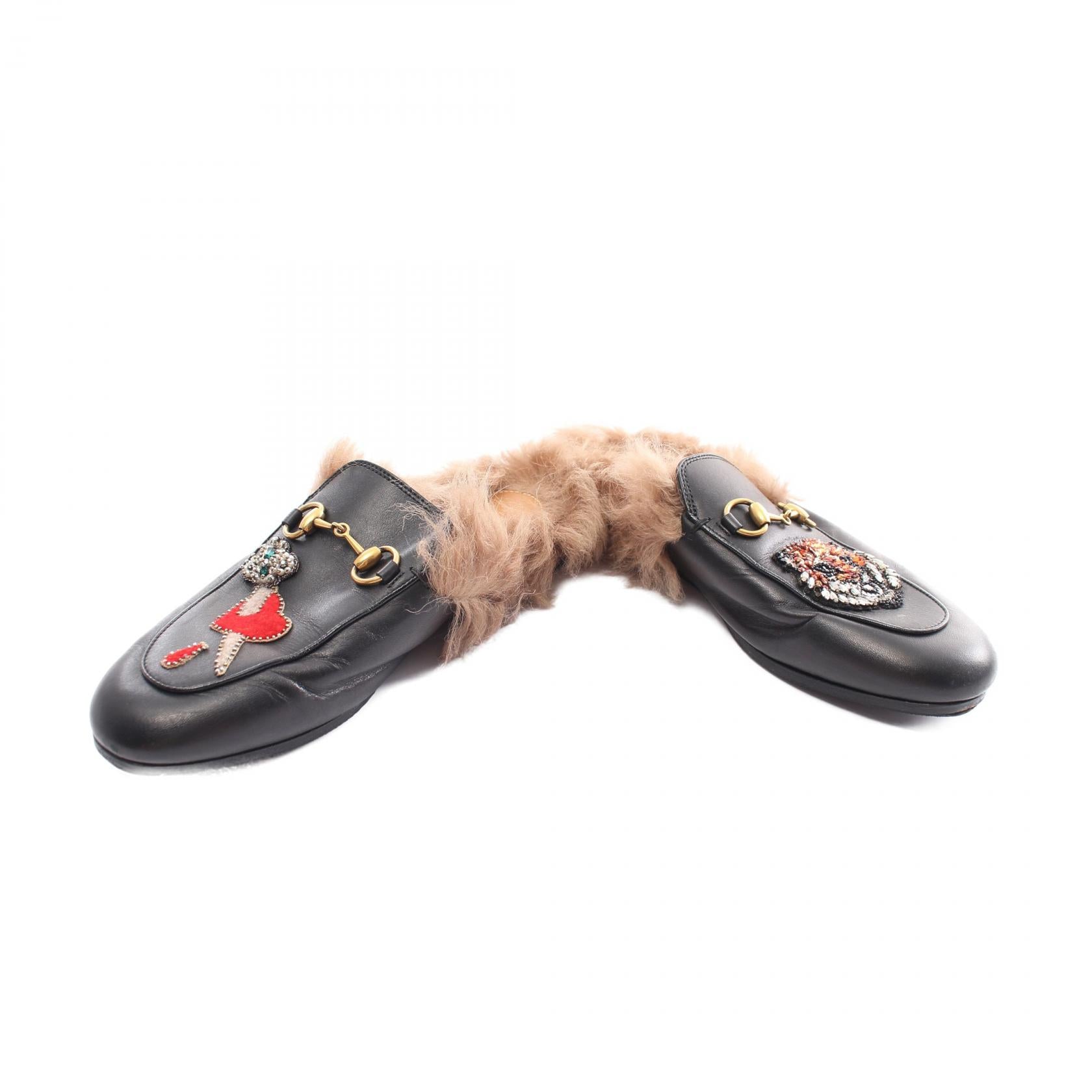 Gucci Princetown Horsebit Leather Sandals