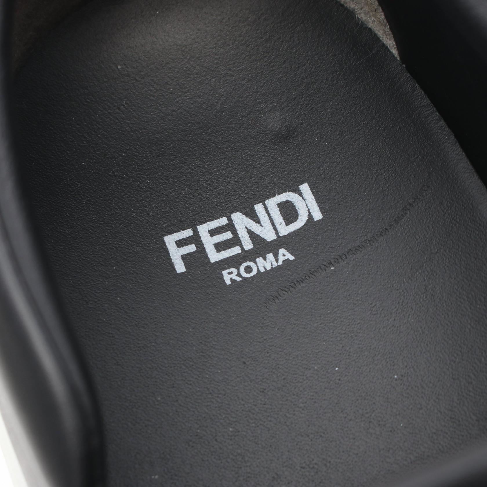 Fendi Leather BAG BUG Monster Slip-On Shoes