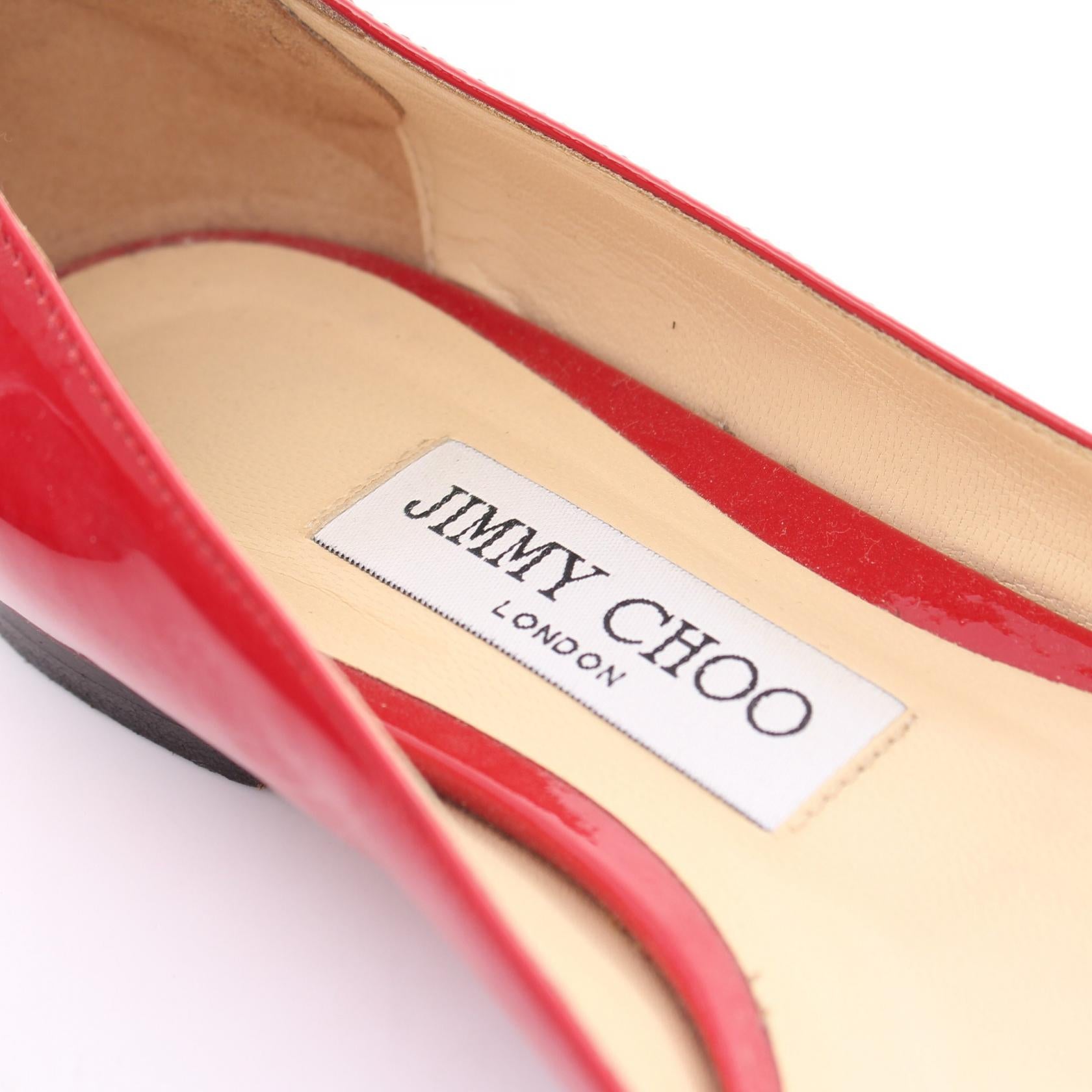 Jimmy Choo Patent Leather Shoes Red