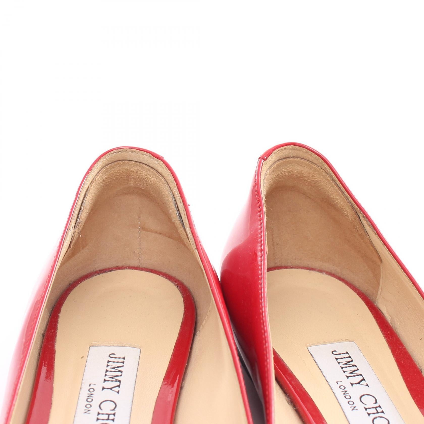 Jimmy Choo Patent Leather Shoes Red