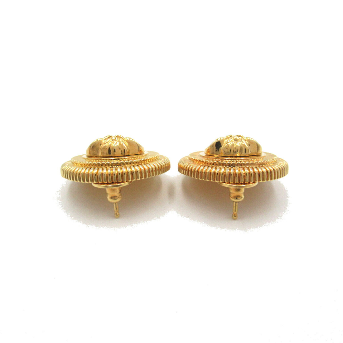 Versace Medusa Earrings Gold Plated Jewelry