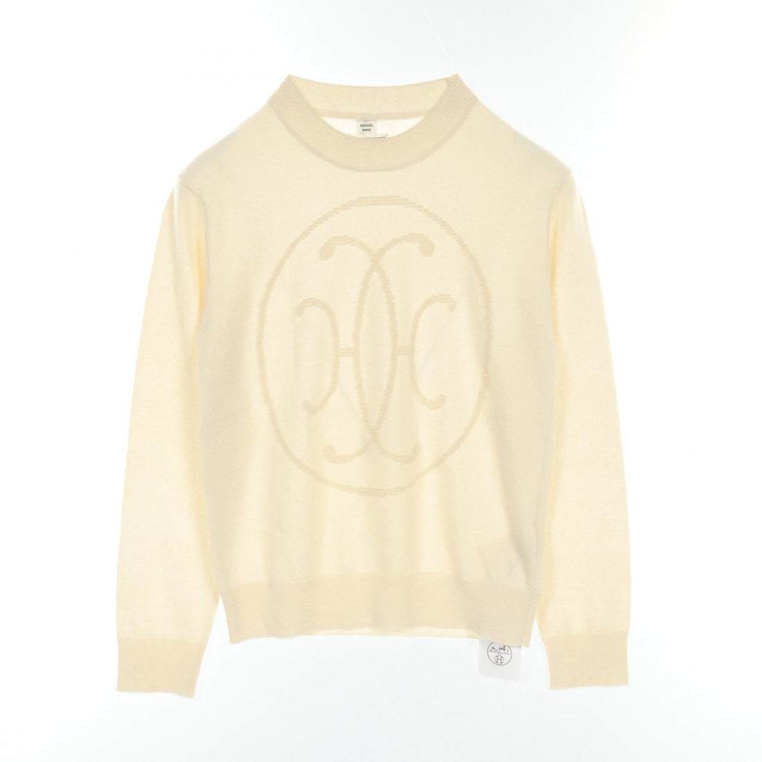 Hermes Cashmere Knit Top Ivory