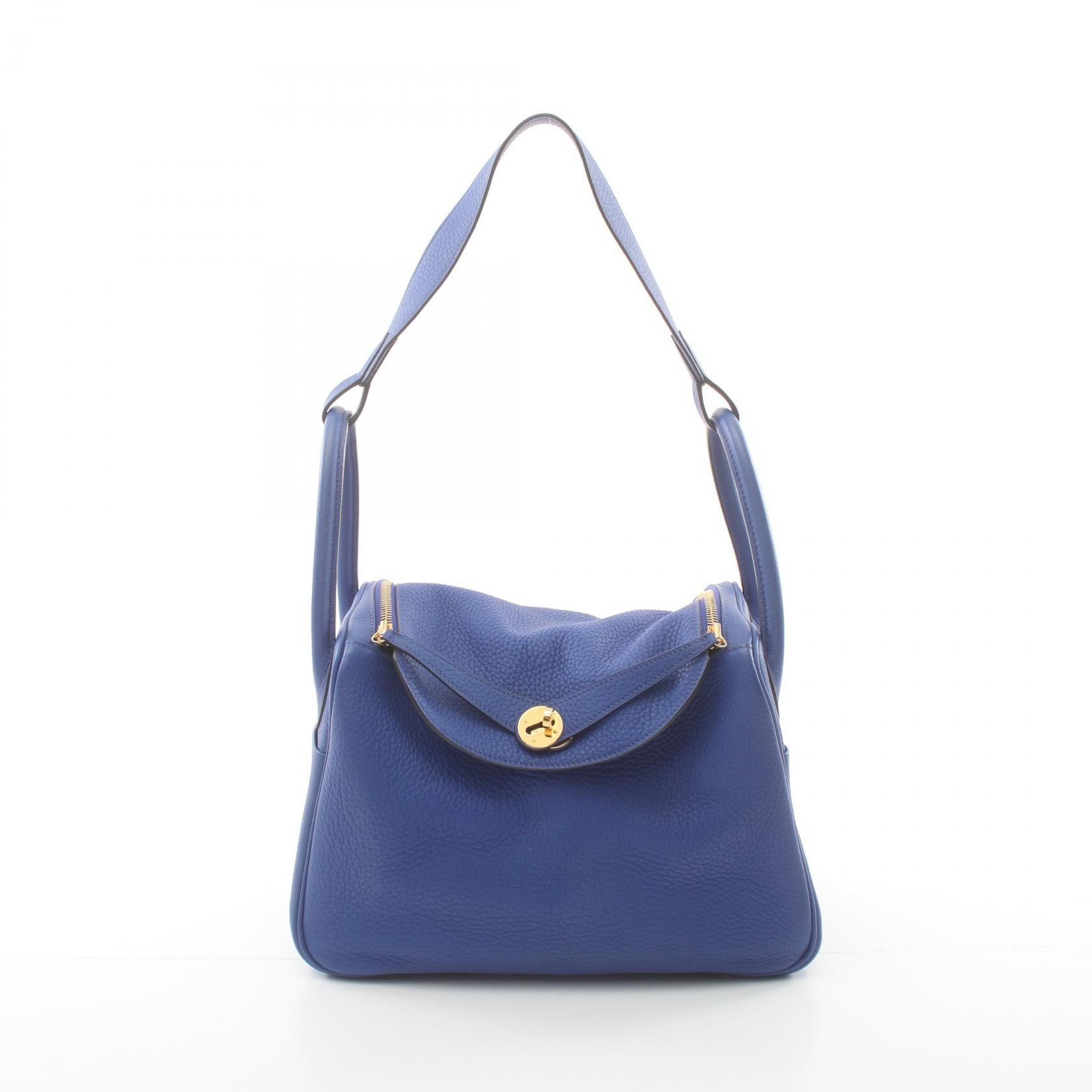 Hermes Lindy 30 Blue Shoulder Bag