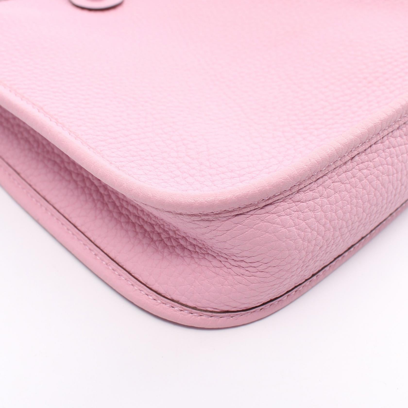 Hermes Evelyne Amazon TPM Shoulder Bag Pink