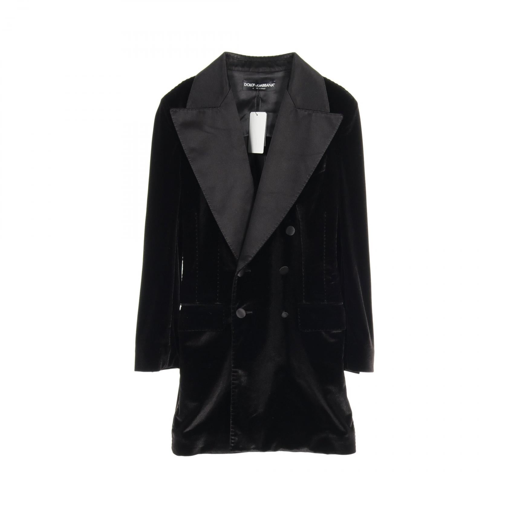 D&G Silk Tailored Jacket Black