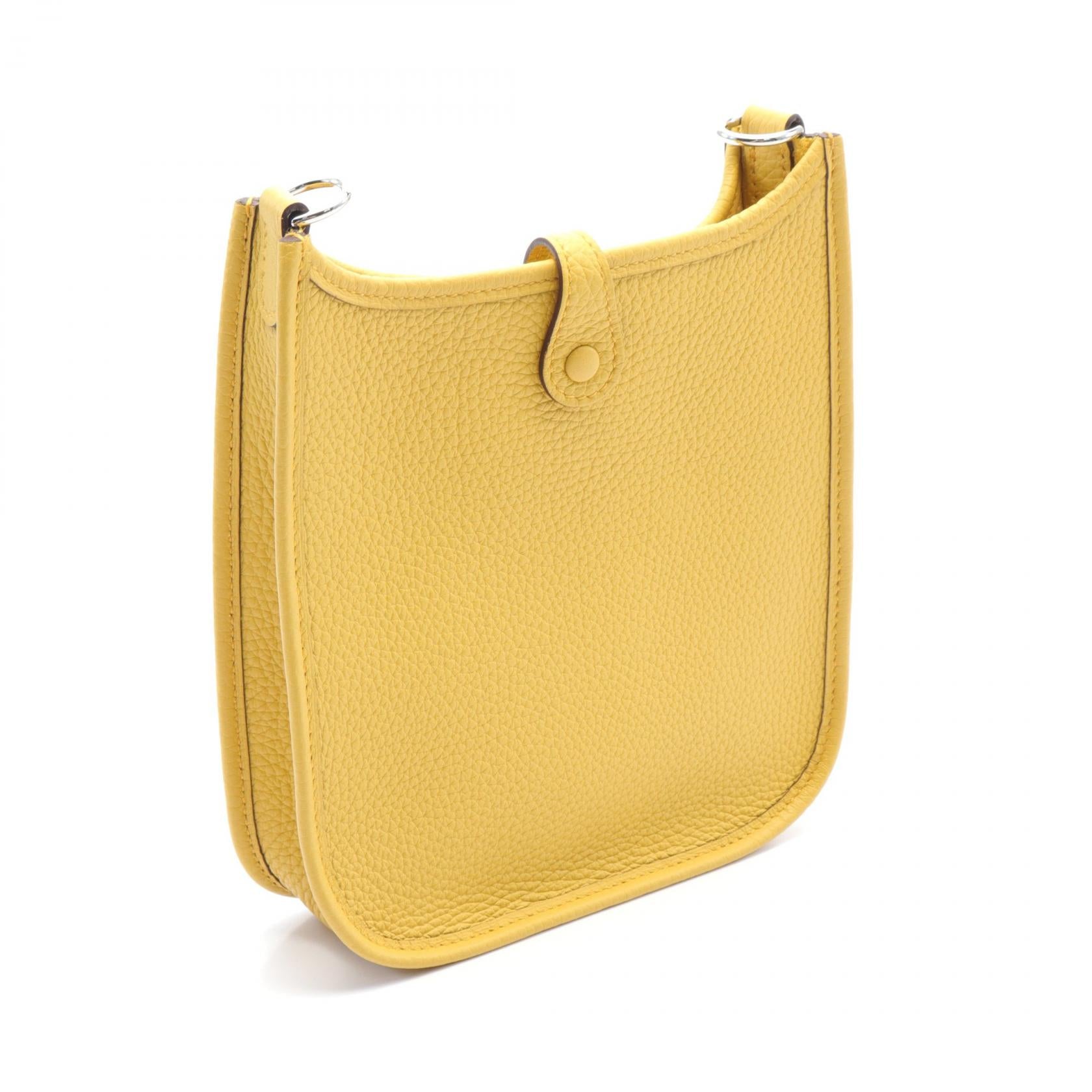 Hermes Evelyne TPM Clemence Shoulder Bag Yellow