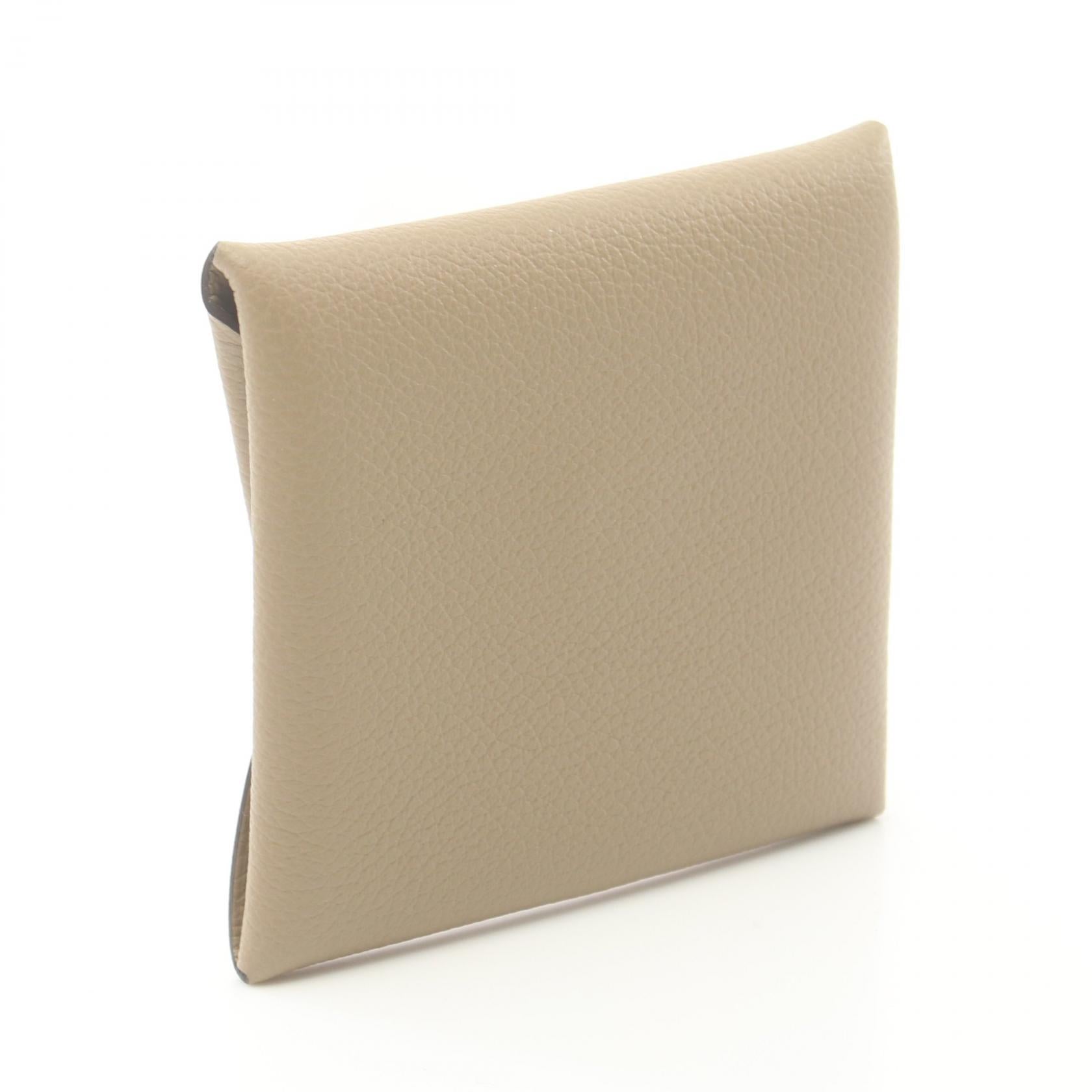 Hermes Bastia Coin Case Beige