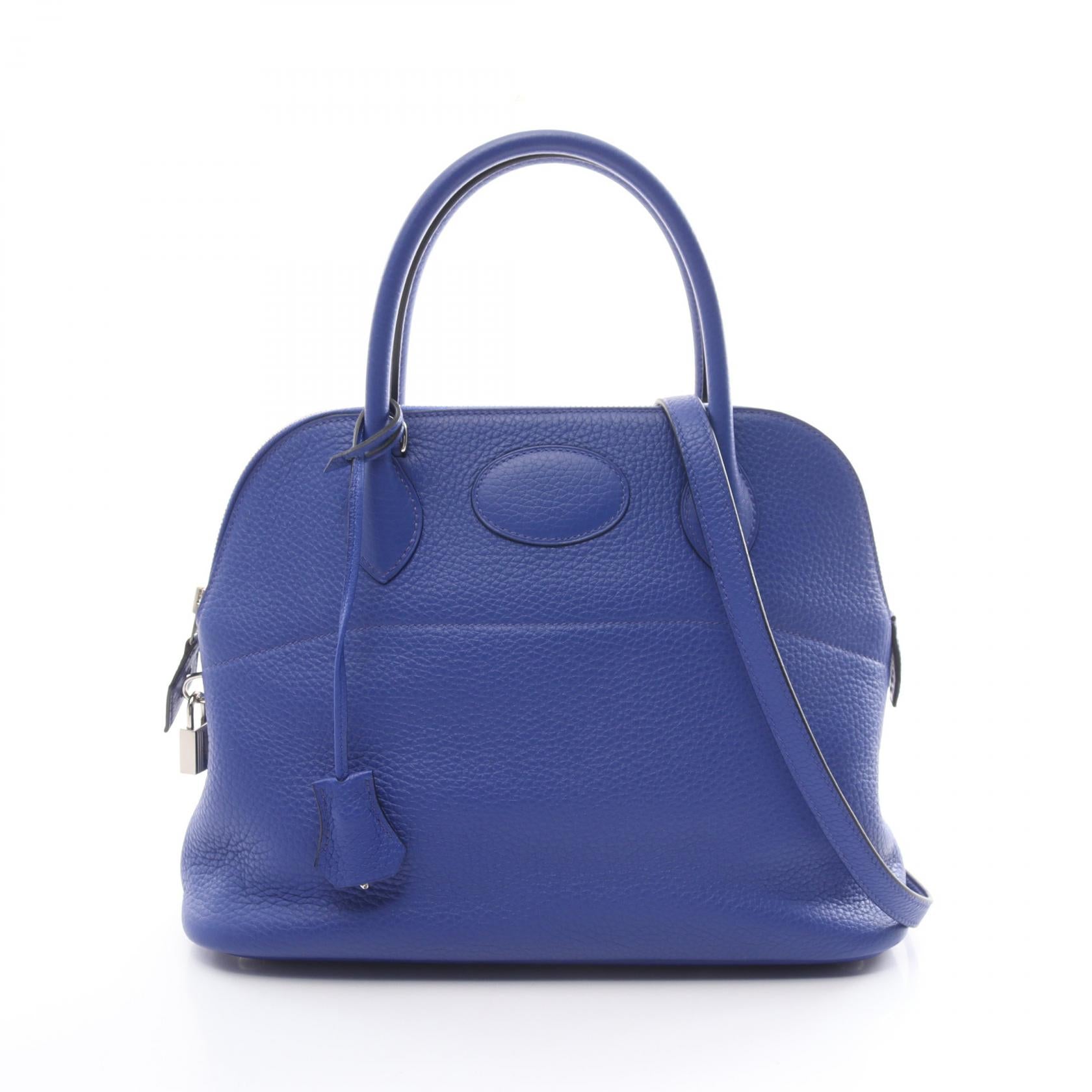 Hermes Bolide 31 Handbag Blue