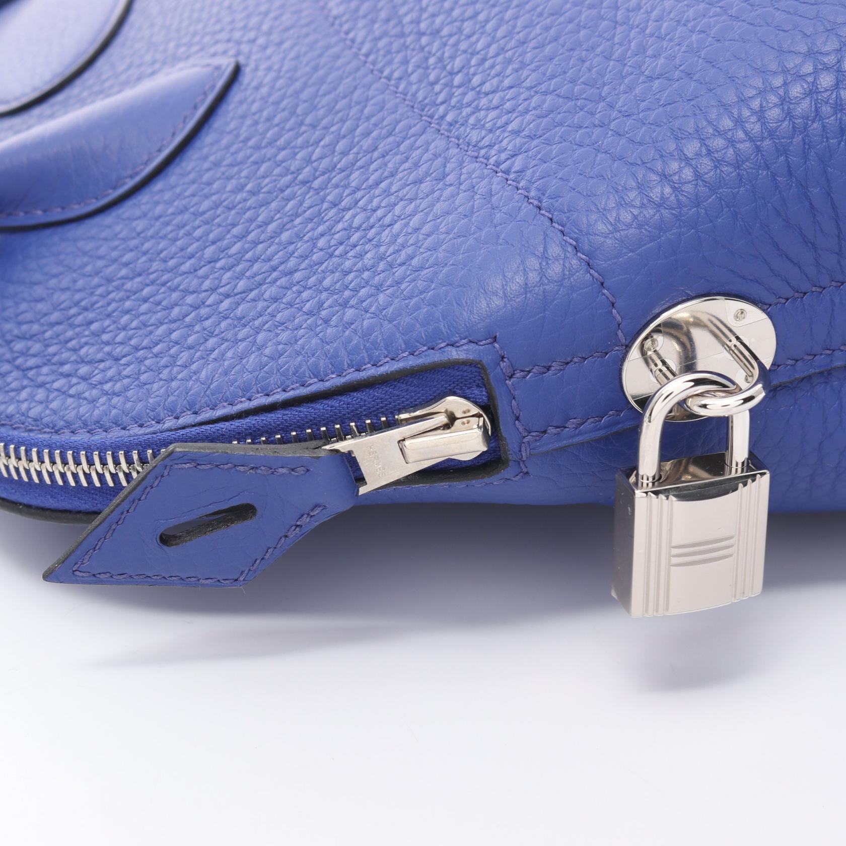 Hermes Bolide 31 Handbag Blue