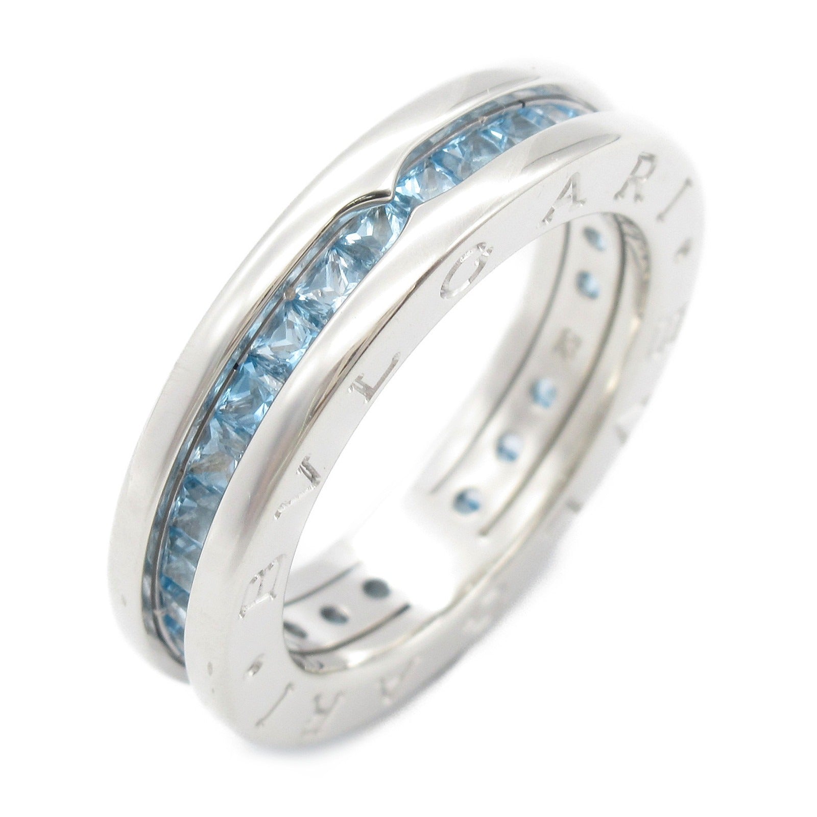 Bvlgari B-zero1 Ring K18WG Blue Topaz