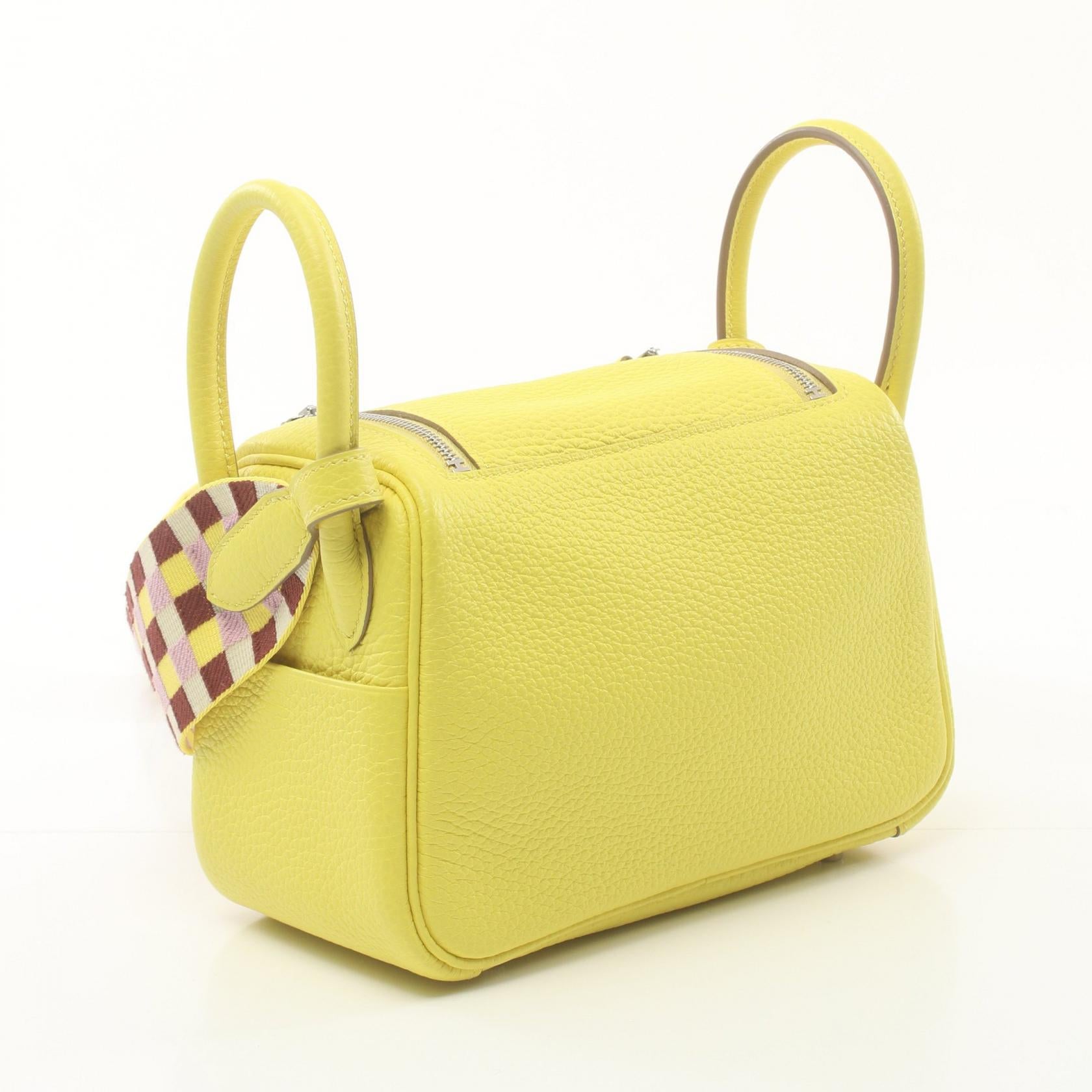 Hermes Lindy Mini Shoulder Bag Yellow