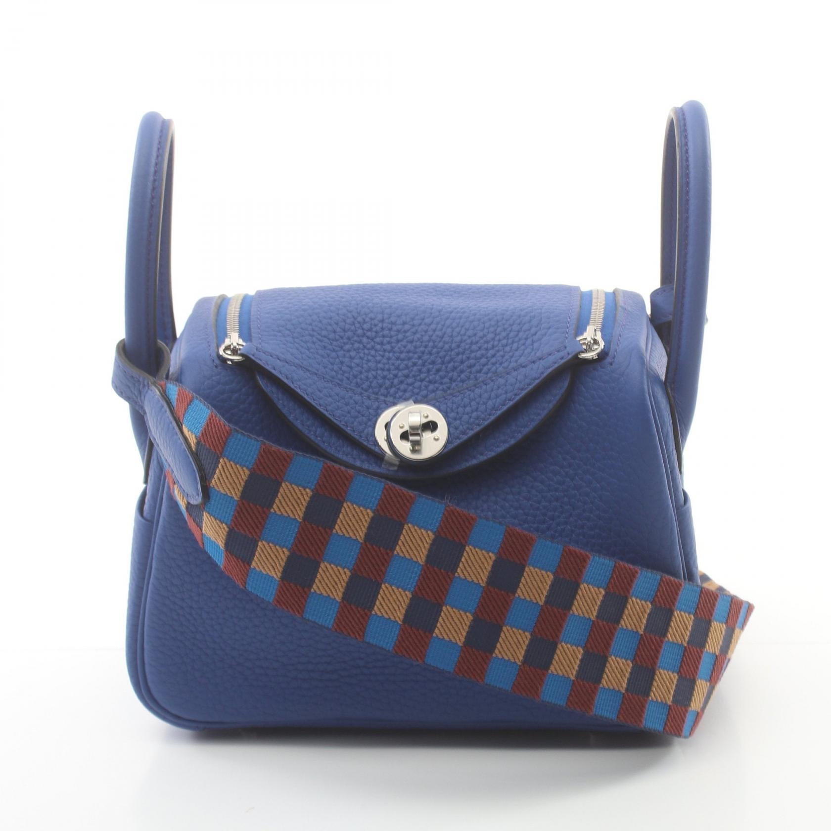 Hermes Lindy Mini Shoulder Bag Blue