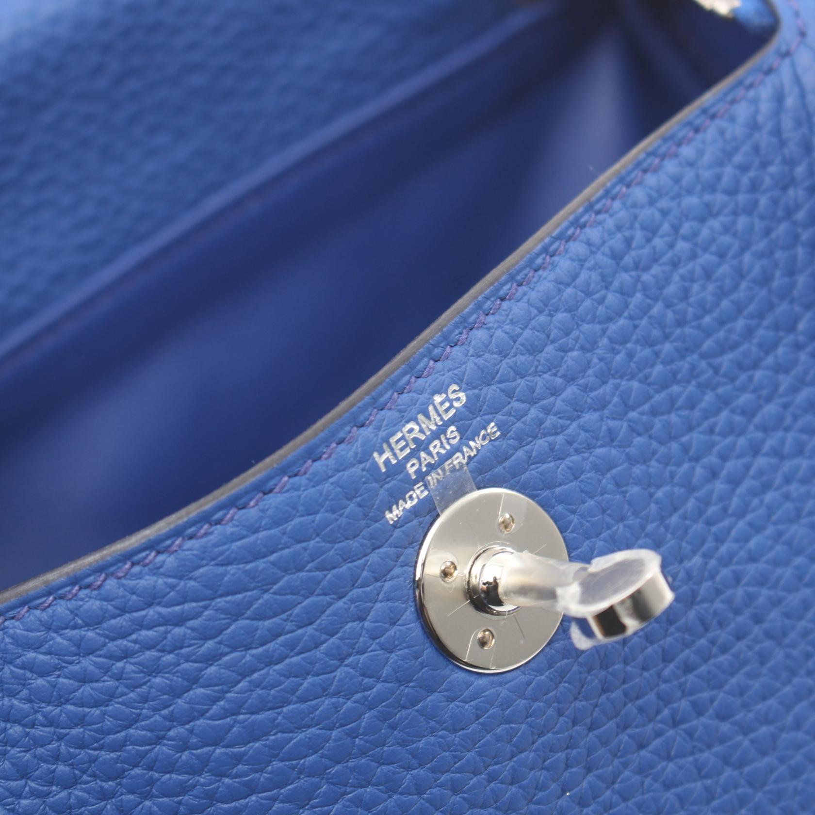 Hermes Lindy Mini Shoulder Bag Blue