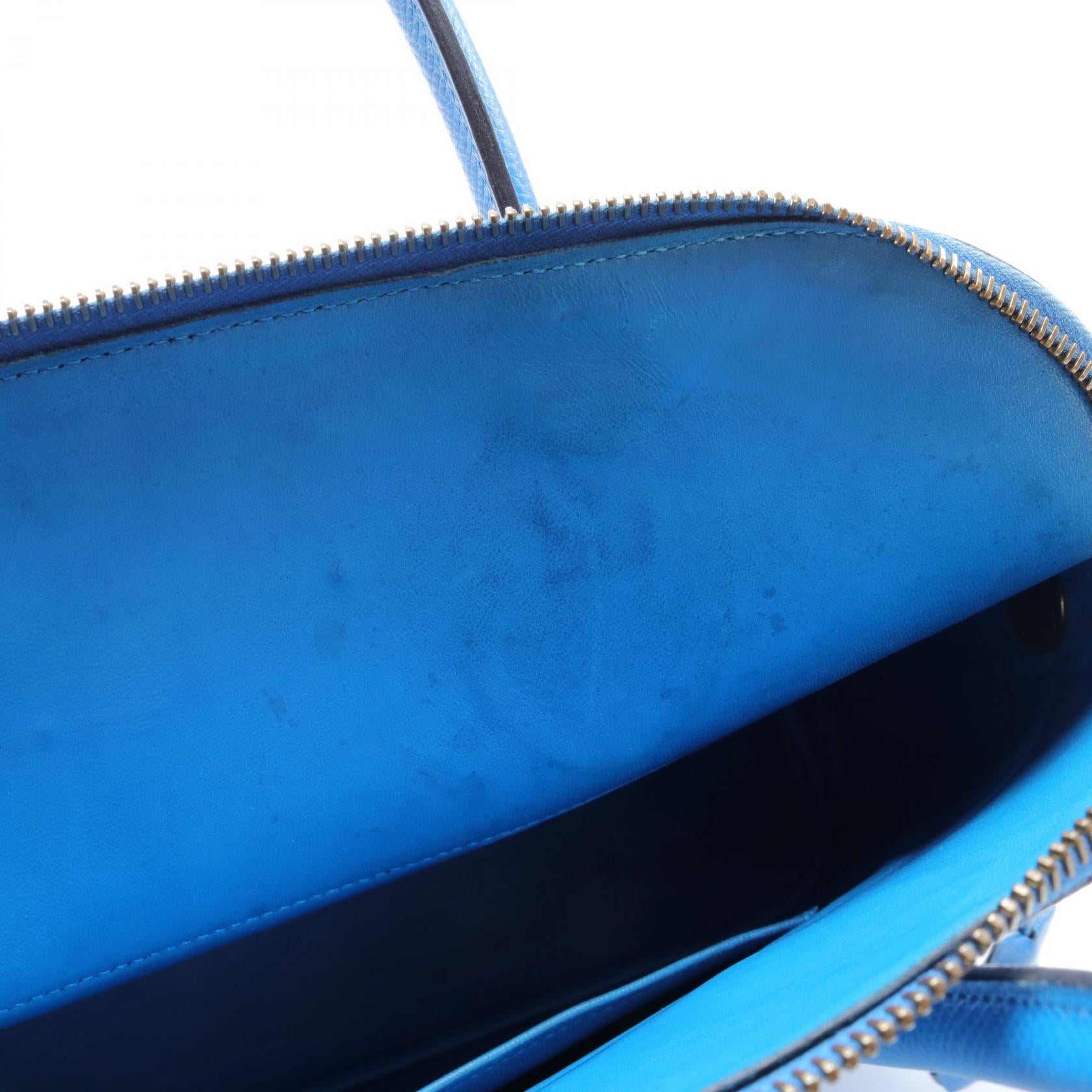 Hermes Bolide 37 Handbag Blue