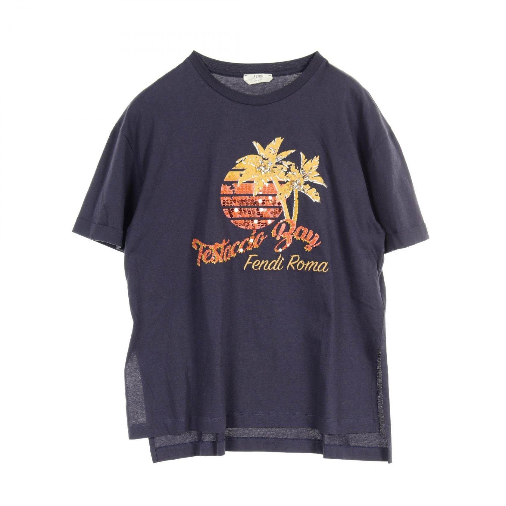 Fendi Cotton Pop Tour T-shirt Navy