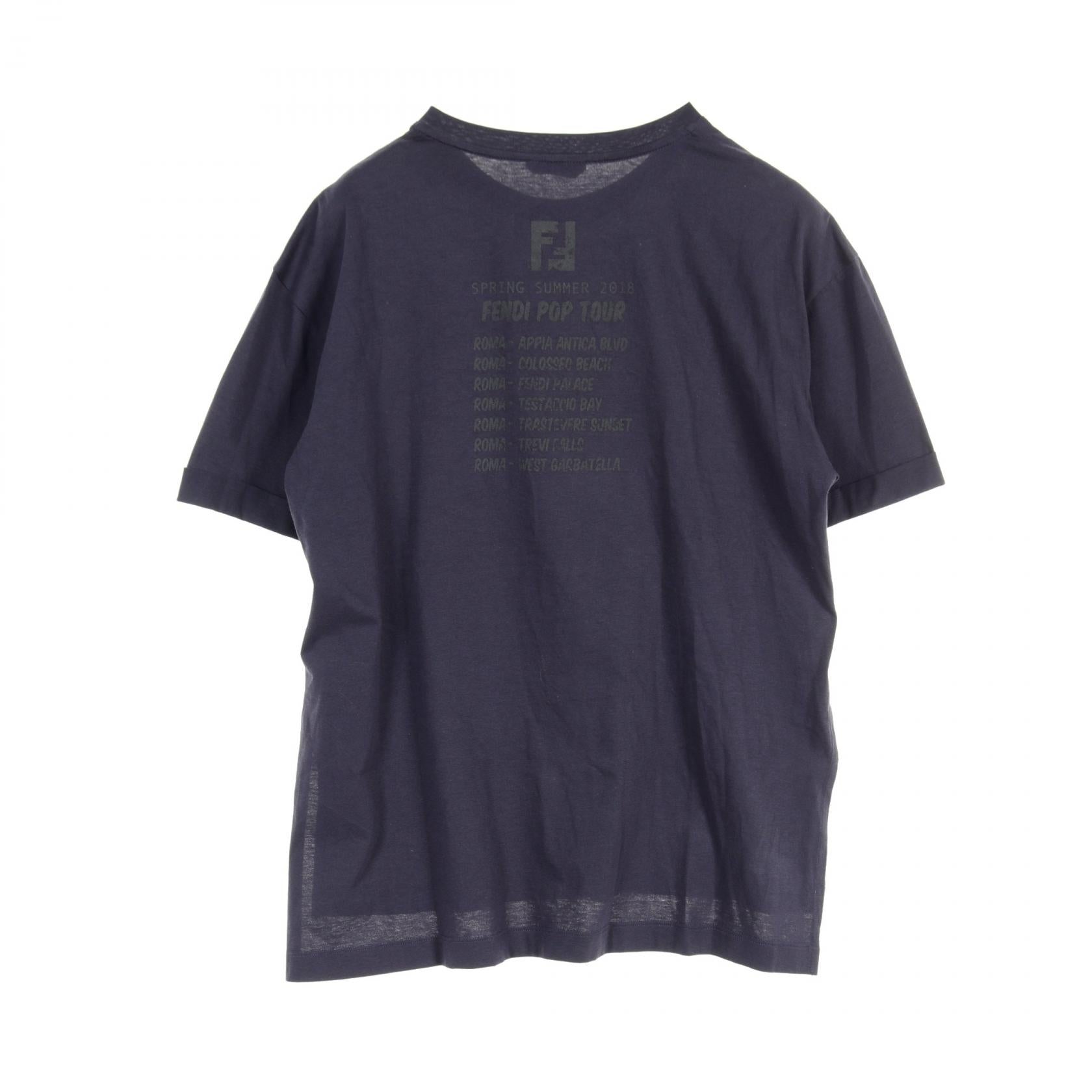 Fendi Cotton Pop Tour T-shirt Navy