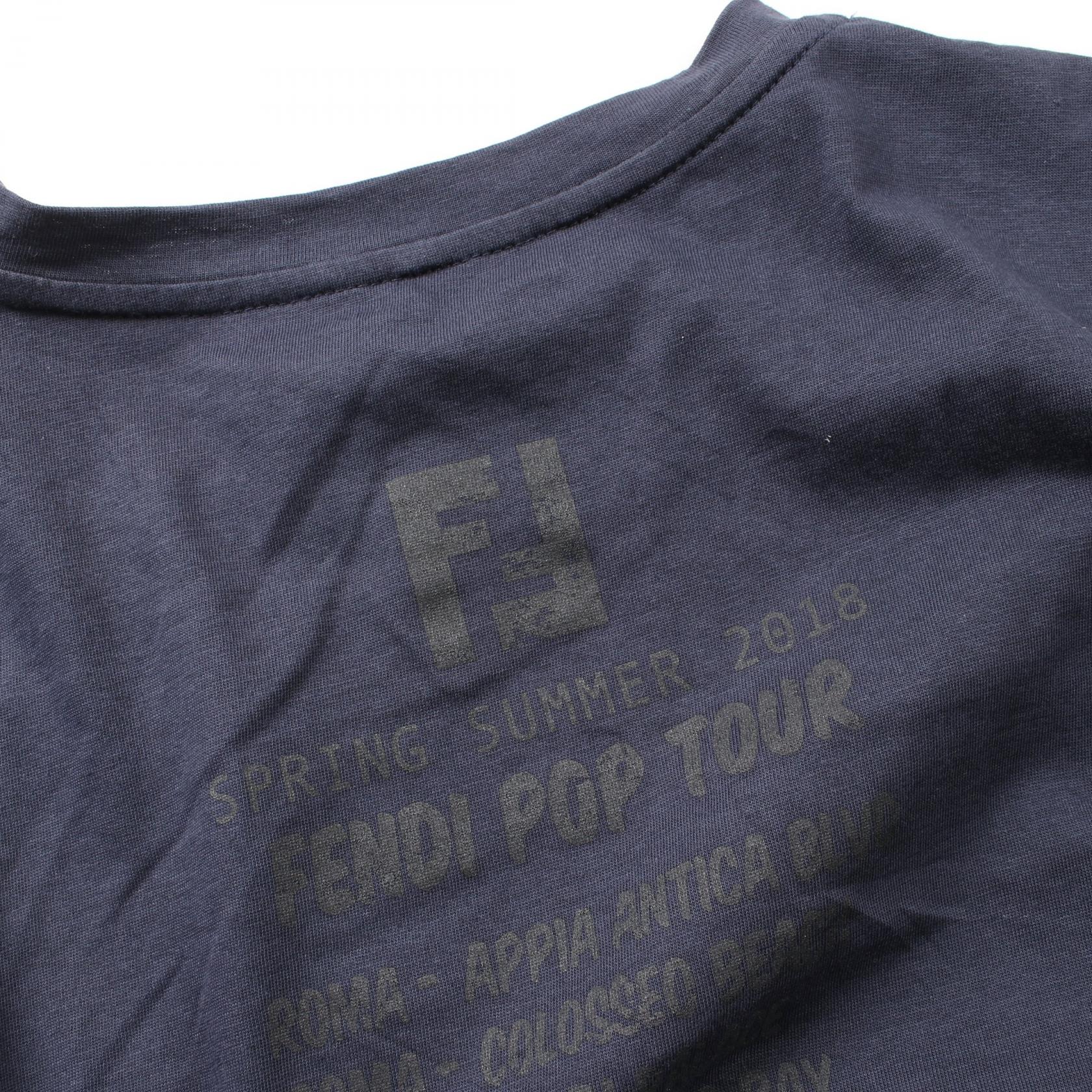 Fendi Cotton Pop Tour T-shirt Navy