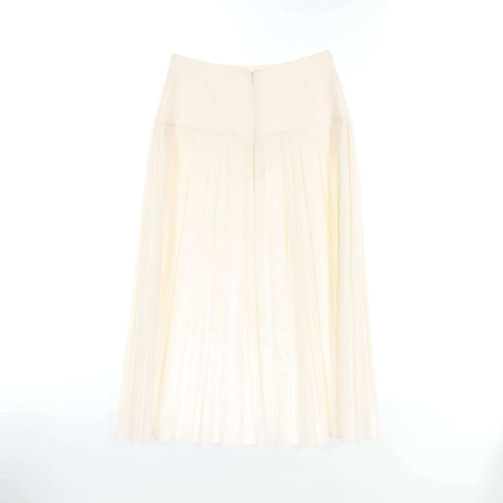 The Row Cotton Polyester Skirt Ivory