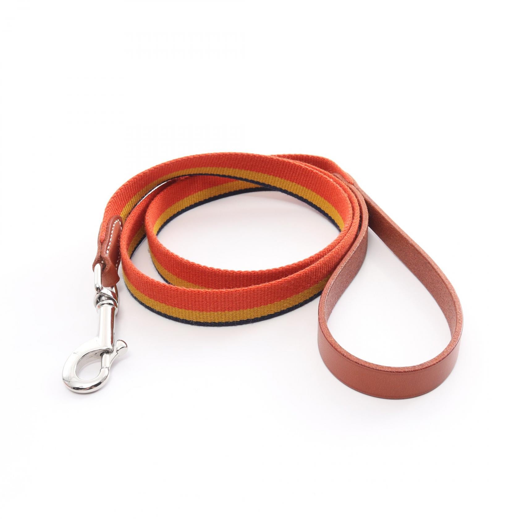 Hermes Nylon Leather Dog Lead Rocabar Slim