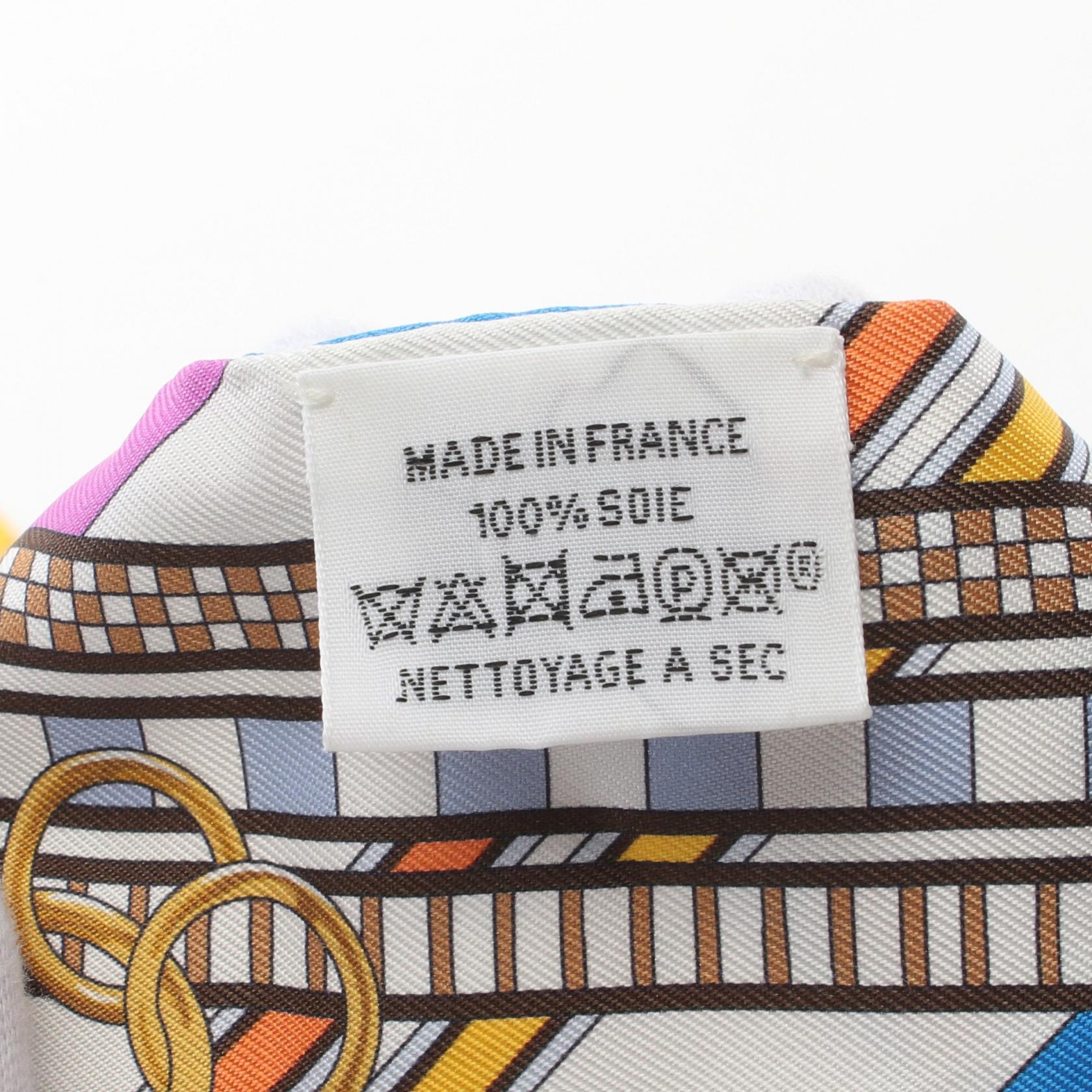 Hermes Silk Twilly Scarf Multicolor