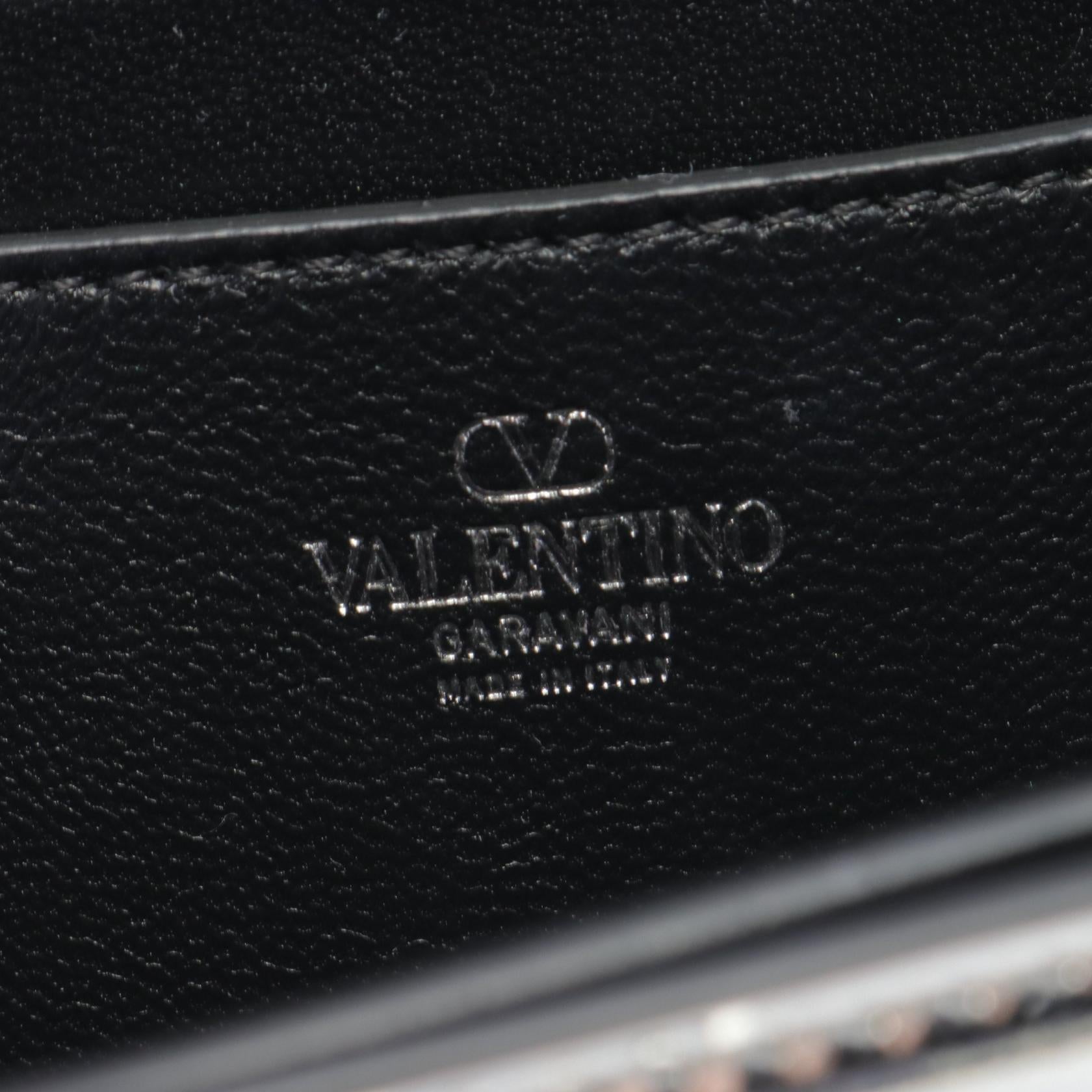 Valentino Leather Shoulder Bag Silver