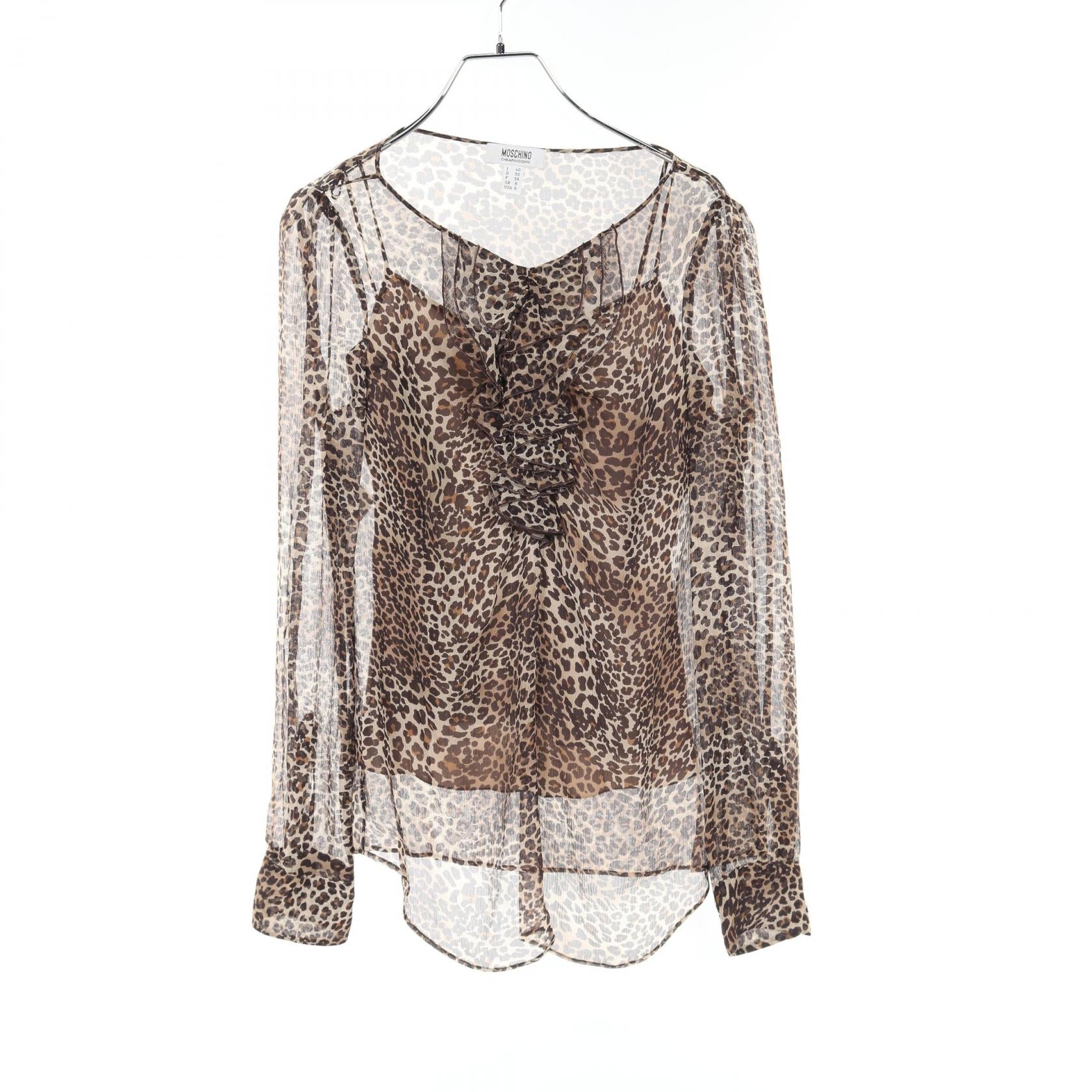 Moschino Silk Blouse Beige/Brown