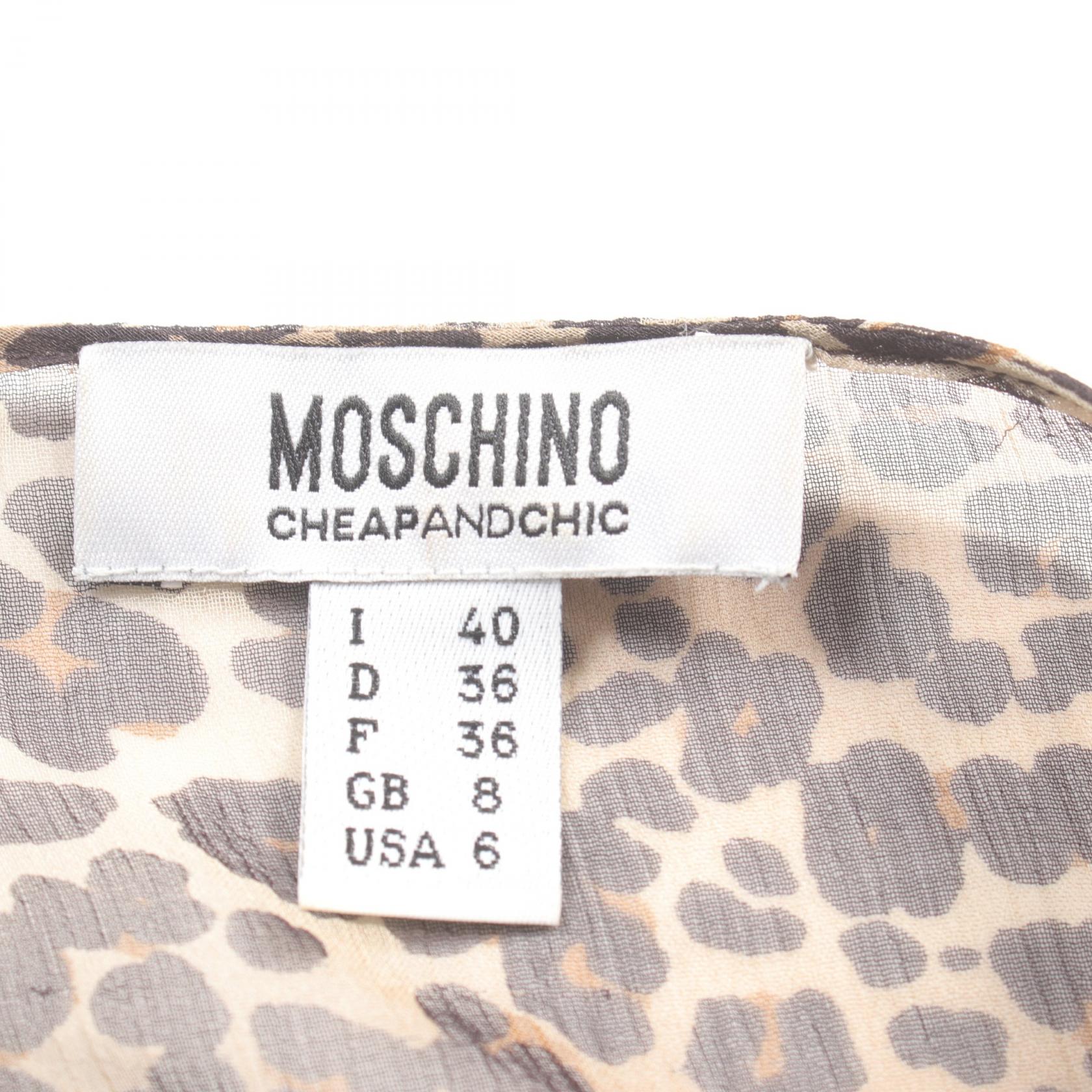 Moschino Silk Blouse Beige/Brown