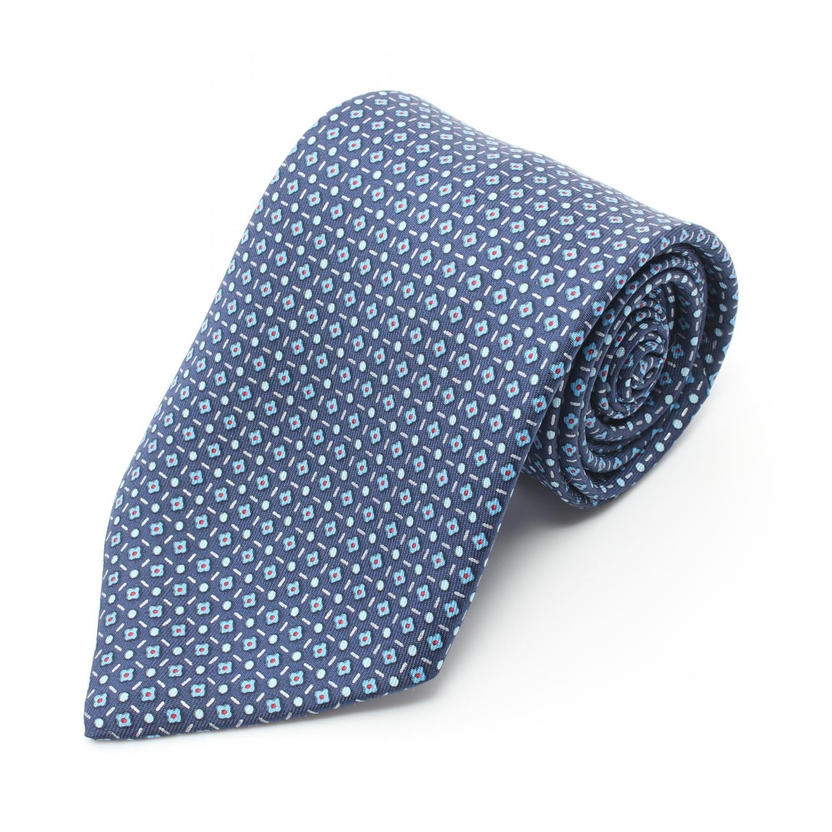 Hermes Silk Tie Navy Multicolor