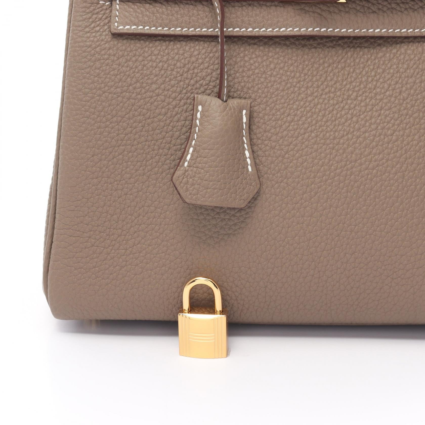 Hermes Kelly 25 Togo Handbag Brown