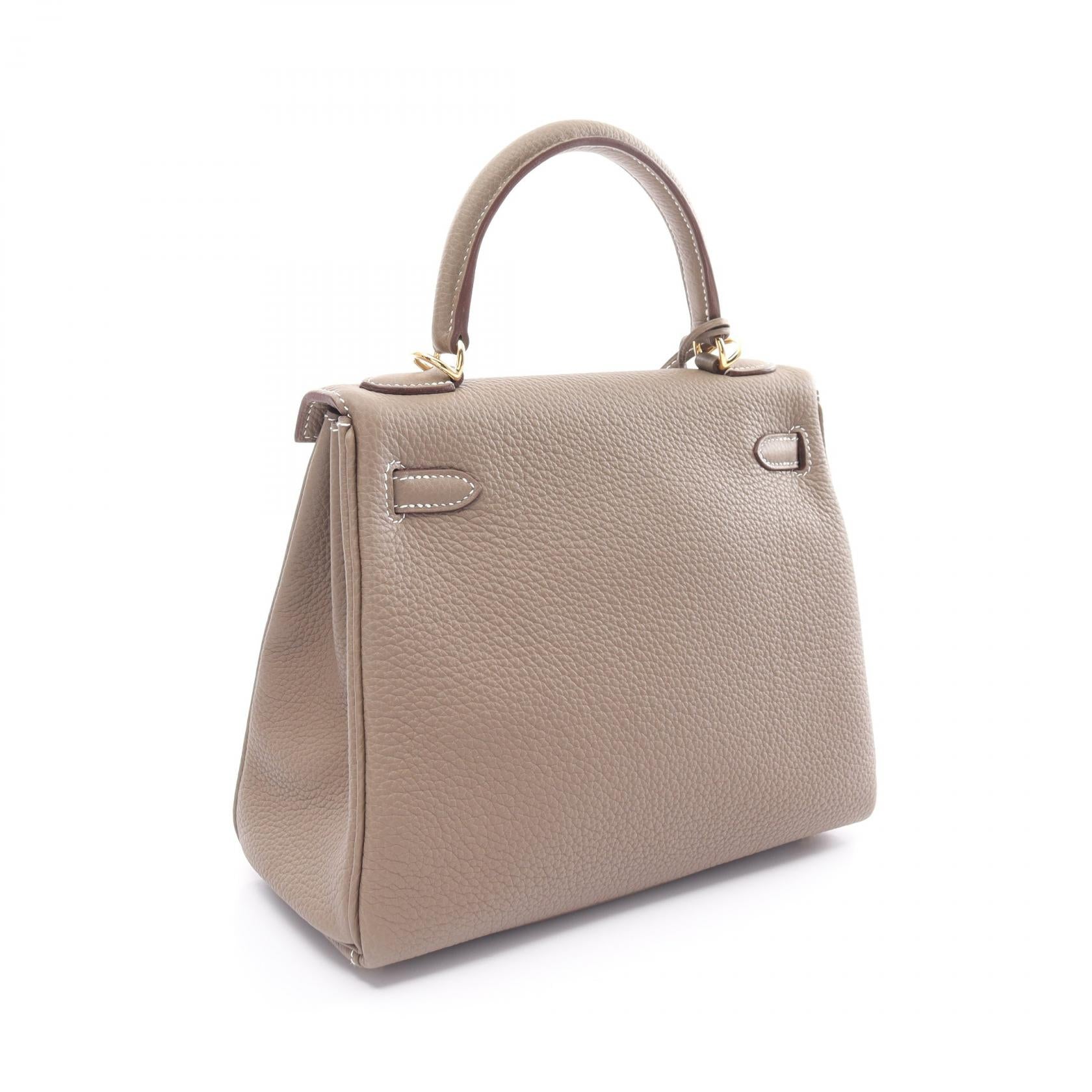 Hermes Kelly 25 Togo Handbag Brown