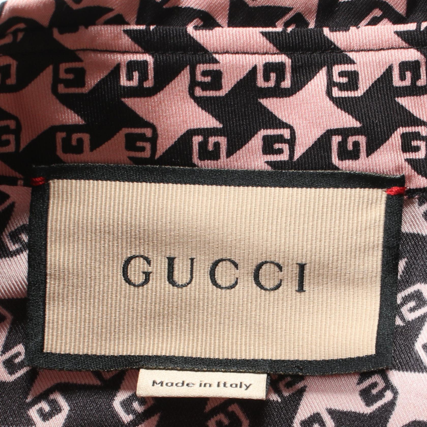 Gucci Silk Top Pink/Black 675825