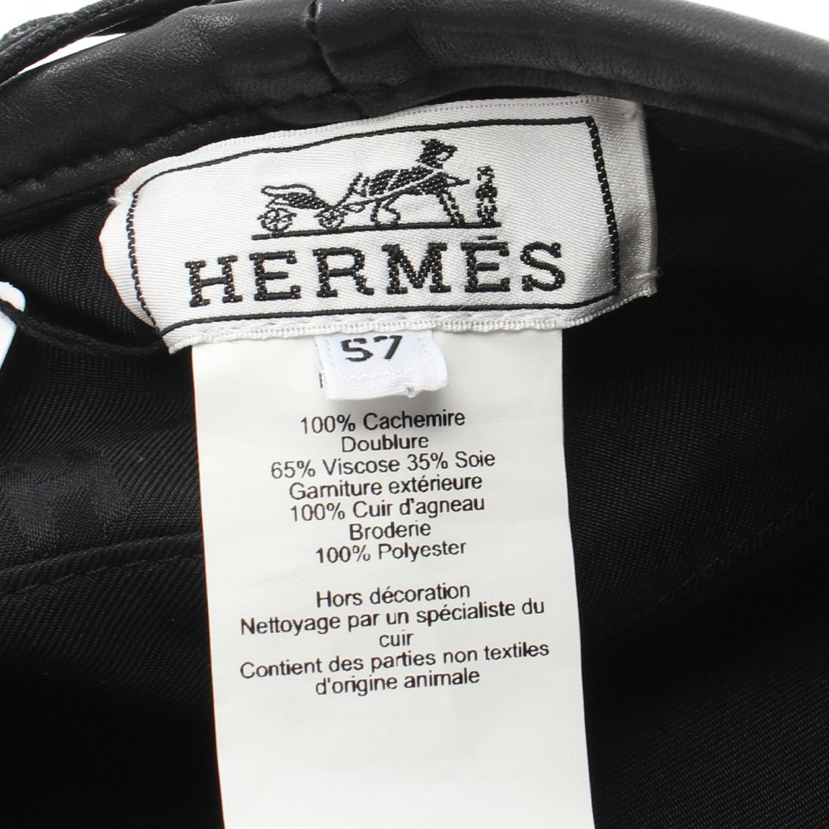 Hermes Cashmere Hat Saint Honore Charm