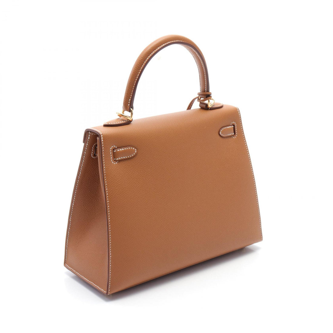 Hermes Kelly 25 Gold Handbag Brown