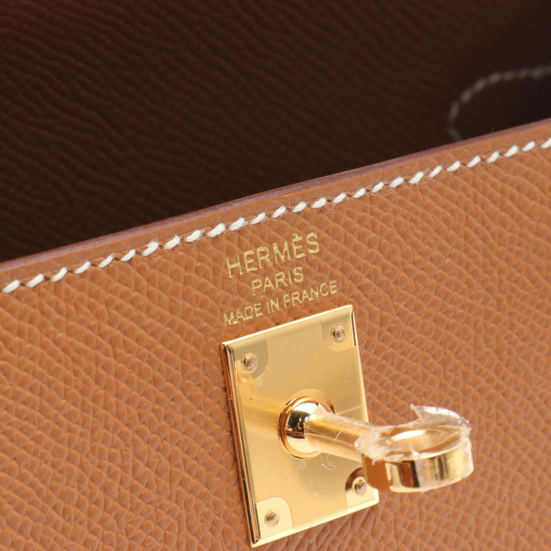 Hermes Kelly 25 Gold Handbag Brown