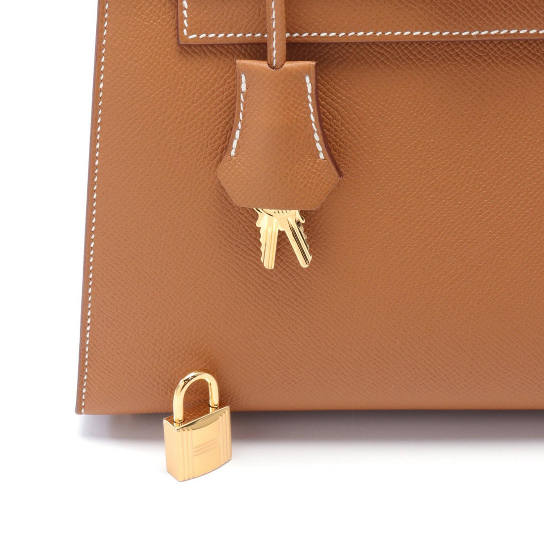 Hermes Kelly 25 Gold Handbag Brown