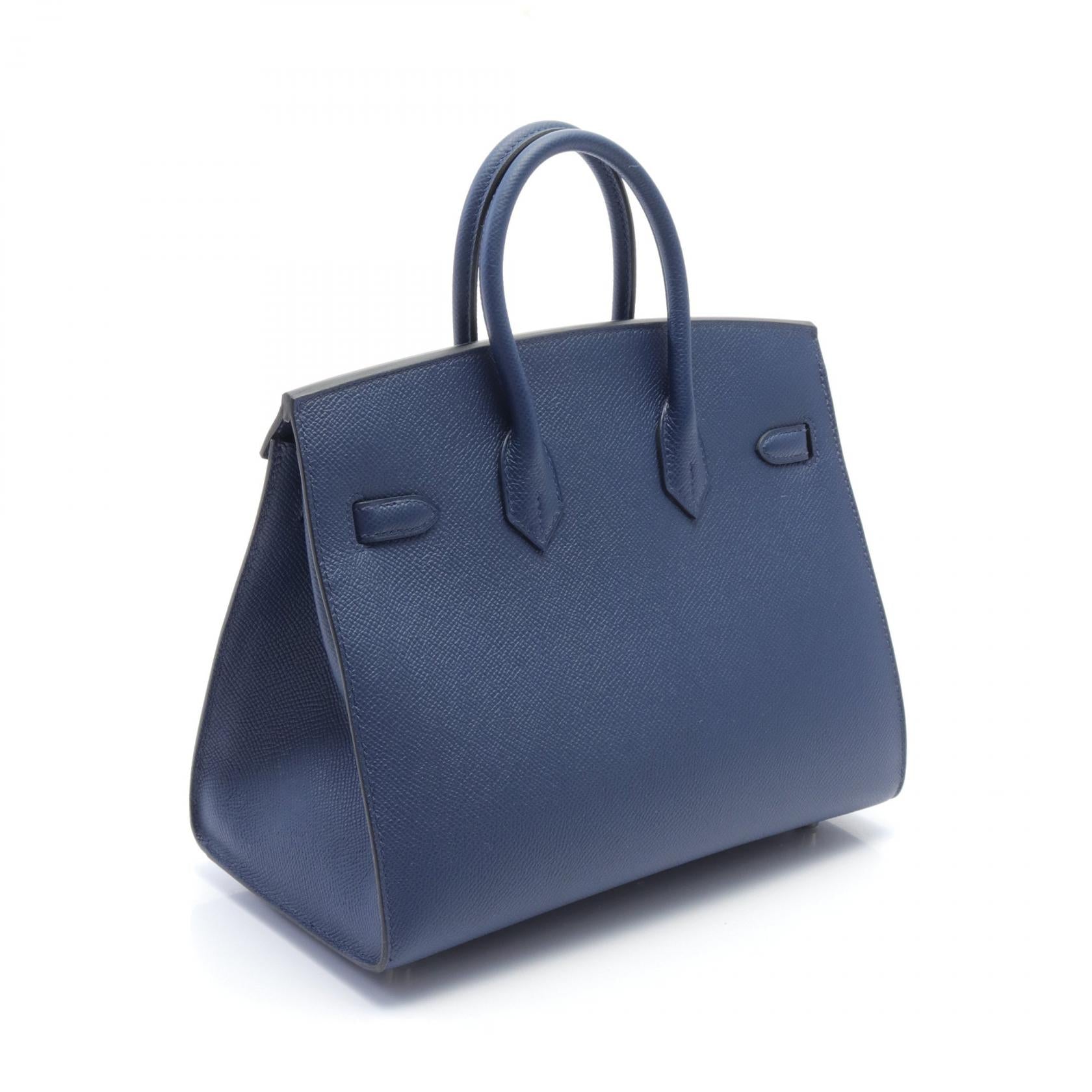 Hermes Birkin Sellier 25 Handbag Blue