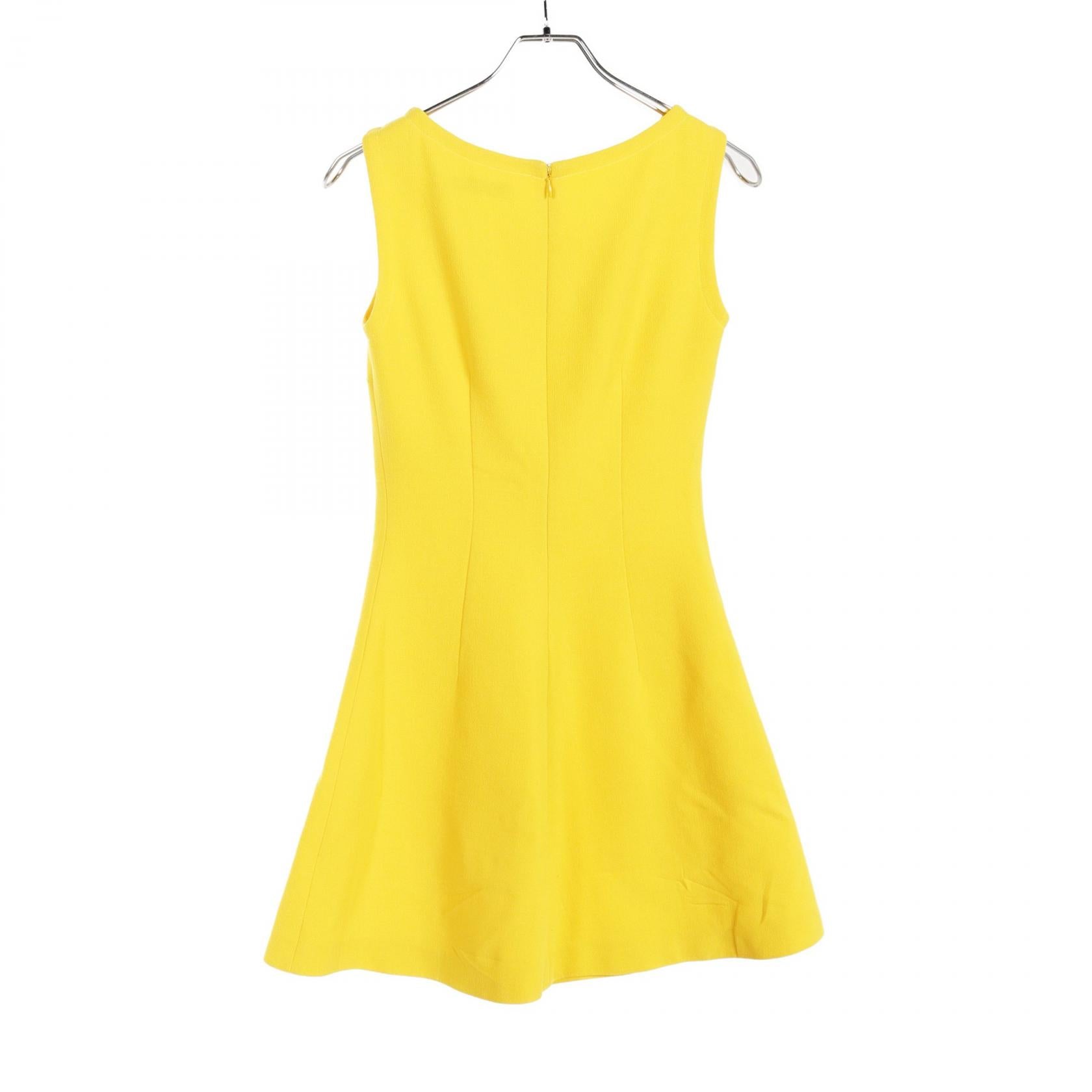 Dior Wool Dress Yellow for Women