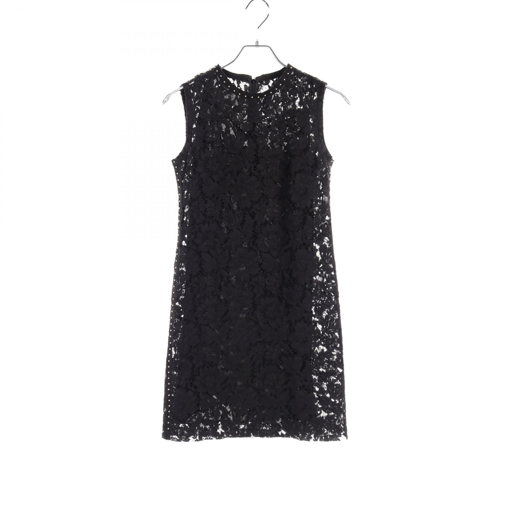 Valentino Cotton Rayon Dress Black