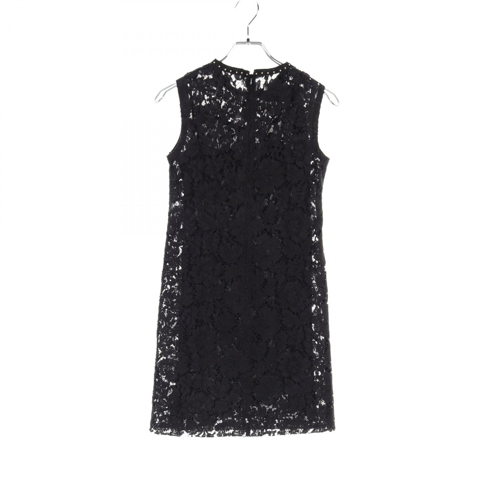 Valentino Cotton Rayon Dress Black