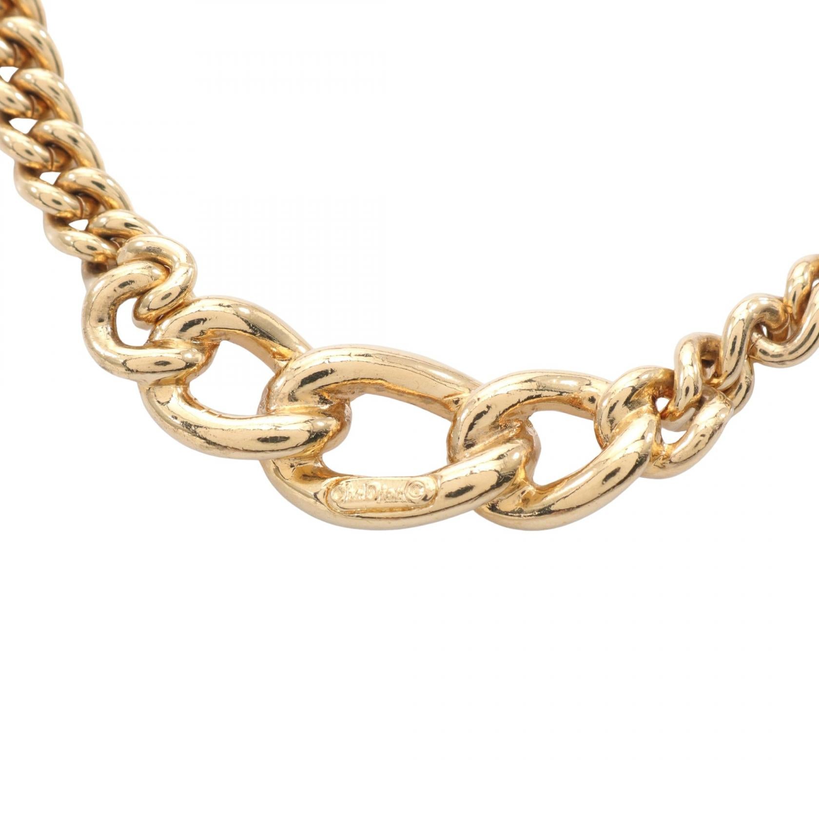 Dior Gold Plated Rhinestone Necklace