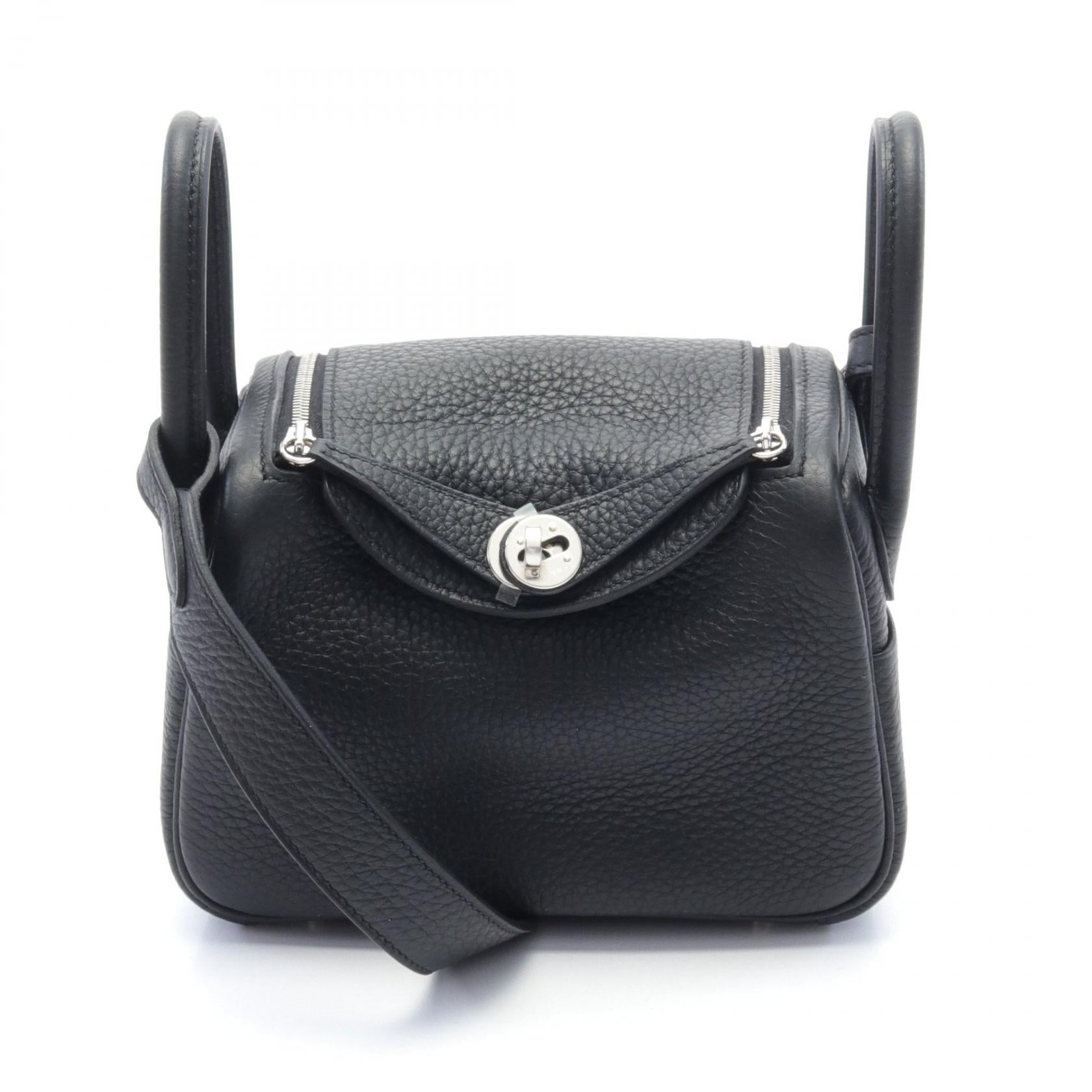 Hermes Lindy Mini Shoulder Bag Black