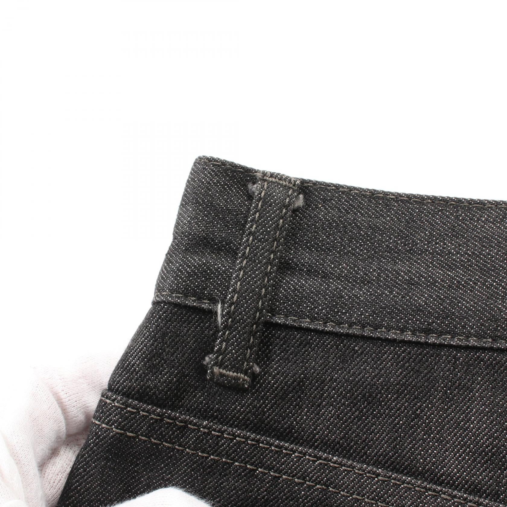 Louis Vuitton Denim Pants Cotton Black RM131M