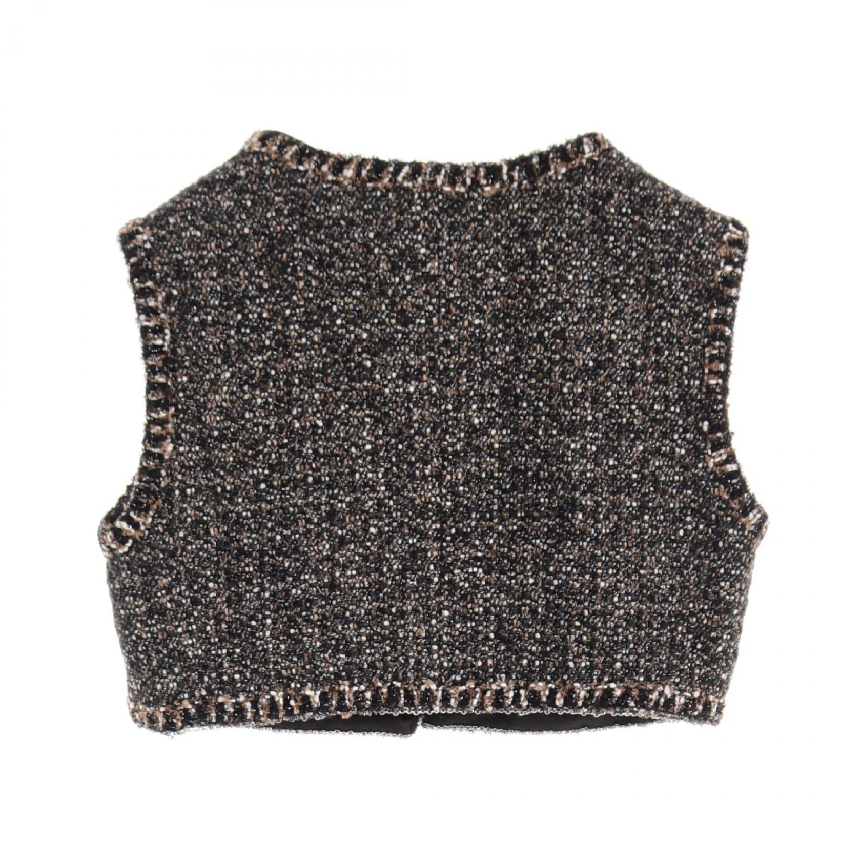 Chanel Fabric Vest Black Multicolor