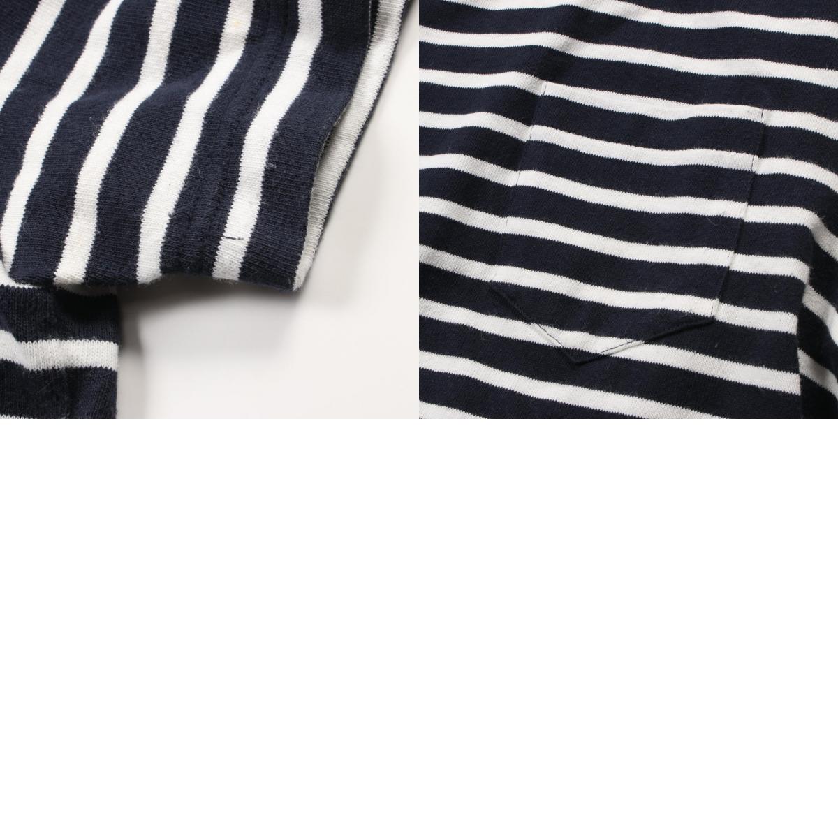 Sacai Cotton Cutsew Top Navy/White