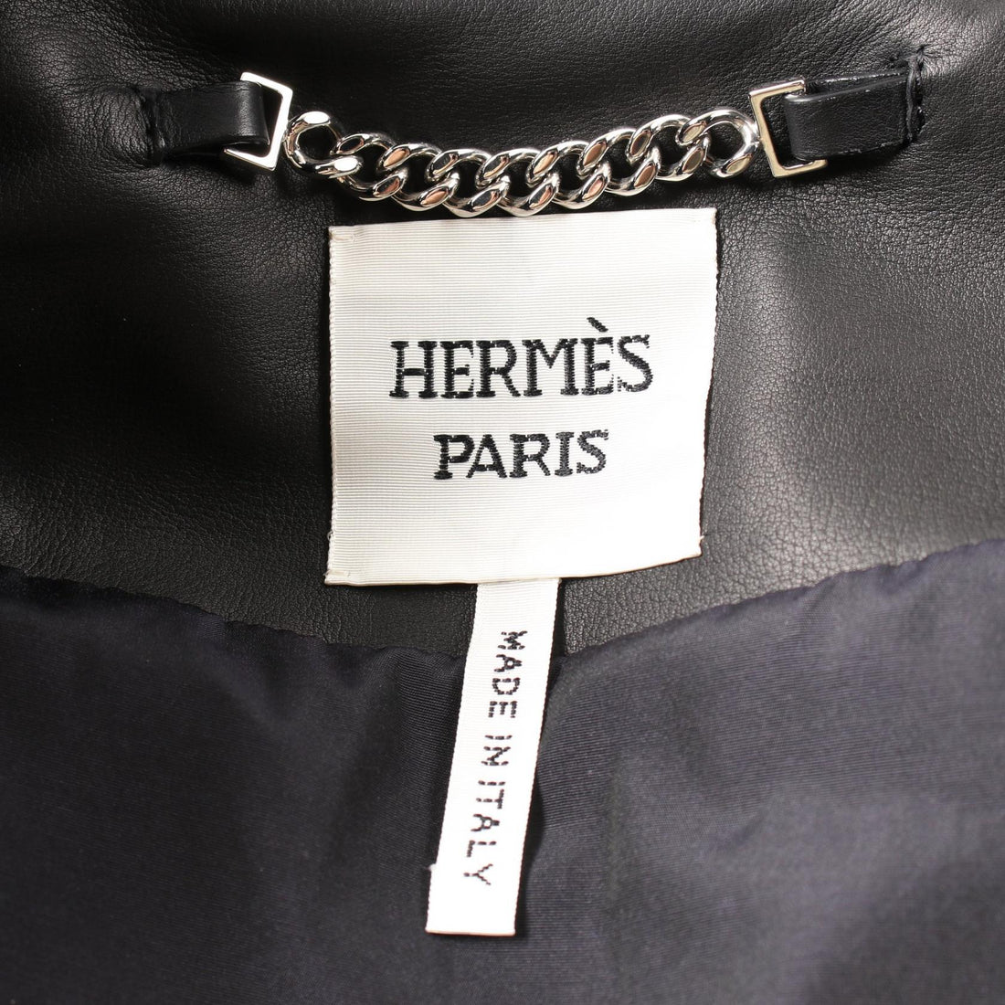 Hermes Medor Button Leather Outerwear