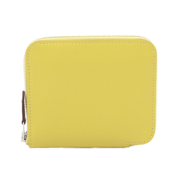 Hermes Azap Compact Silk In Wallet Yellow