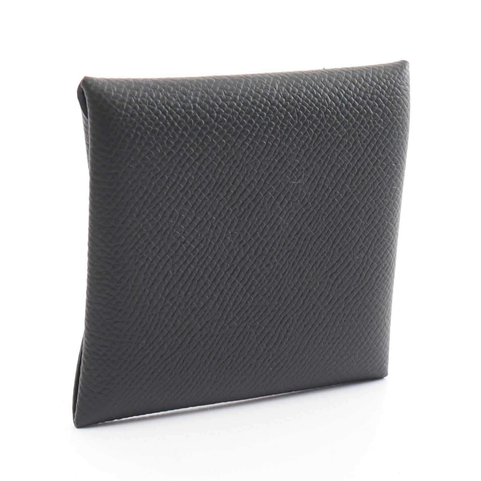 Hermes Bastia Coin Case Wallet Black